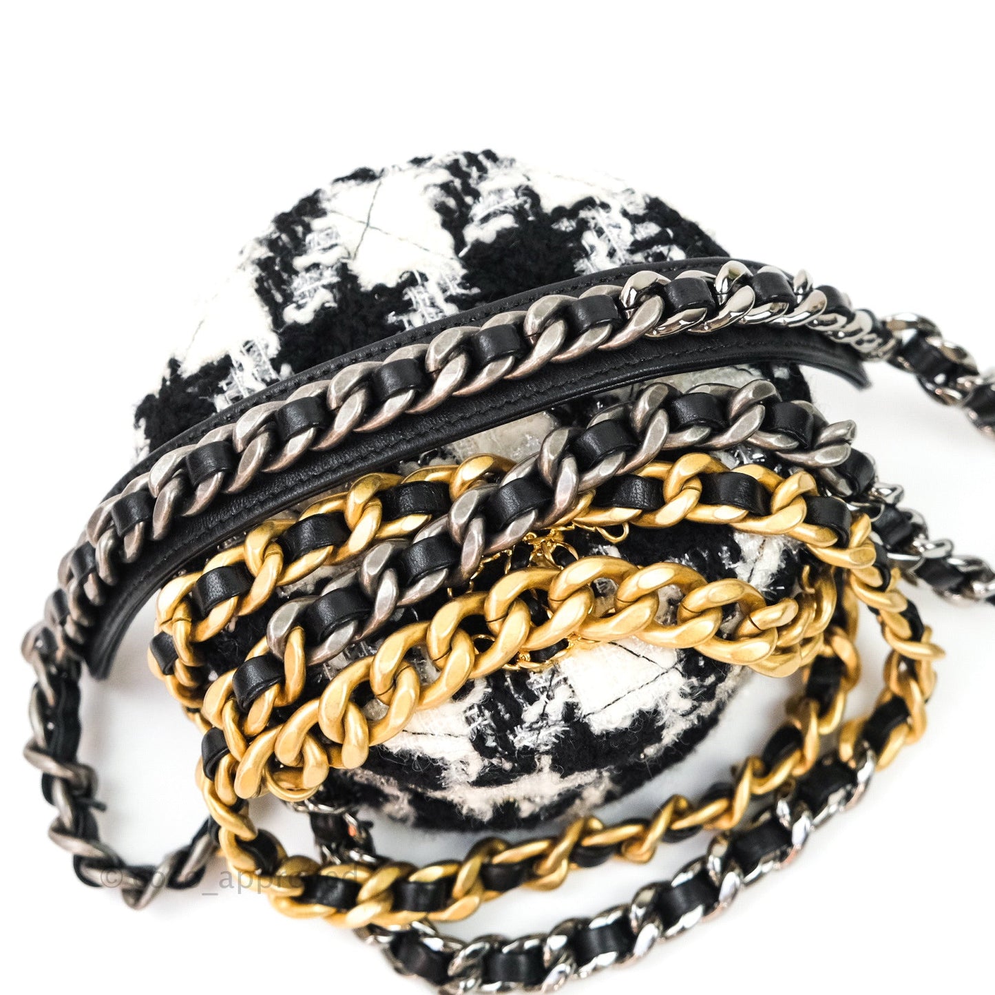 Chanel 19 Tweed Clutch with Chain & Coin Purse