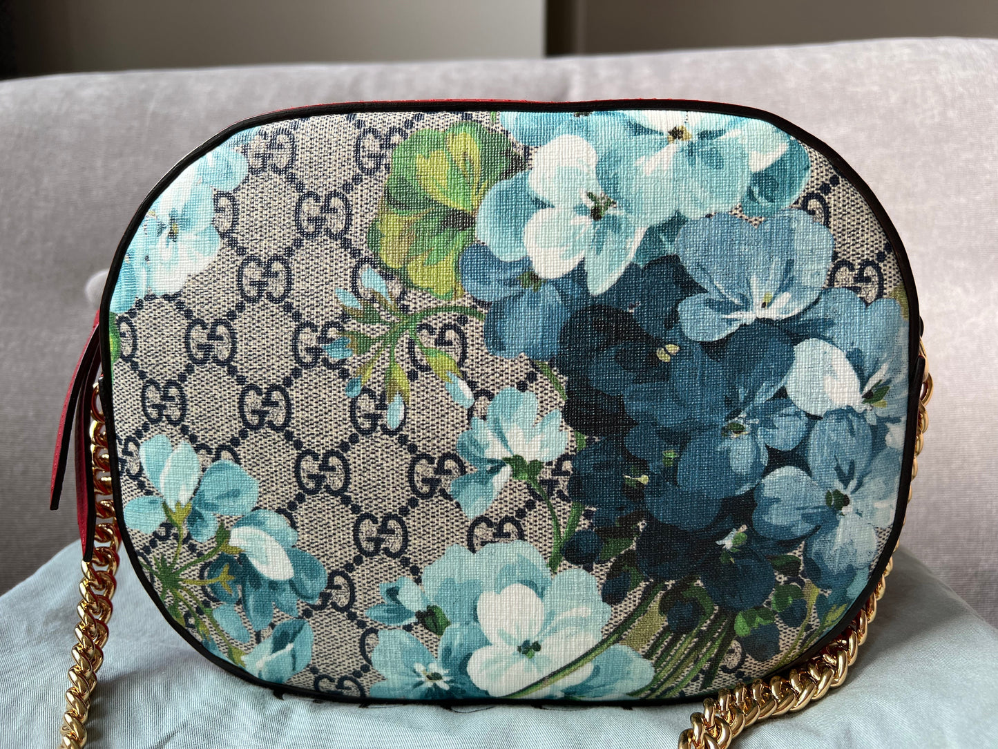 Luxury Gucci Dionysus Blooms GG Supreme Chain Mini Bag