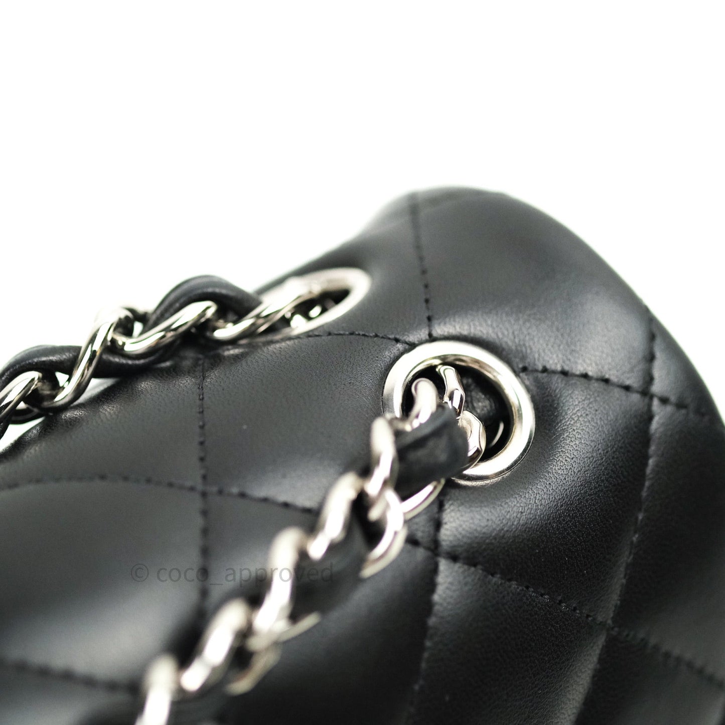 Chanel Jumbo Double Flap Black Lambskin Silver Hardware⁣⁣