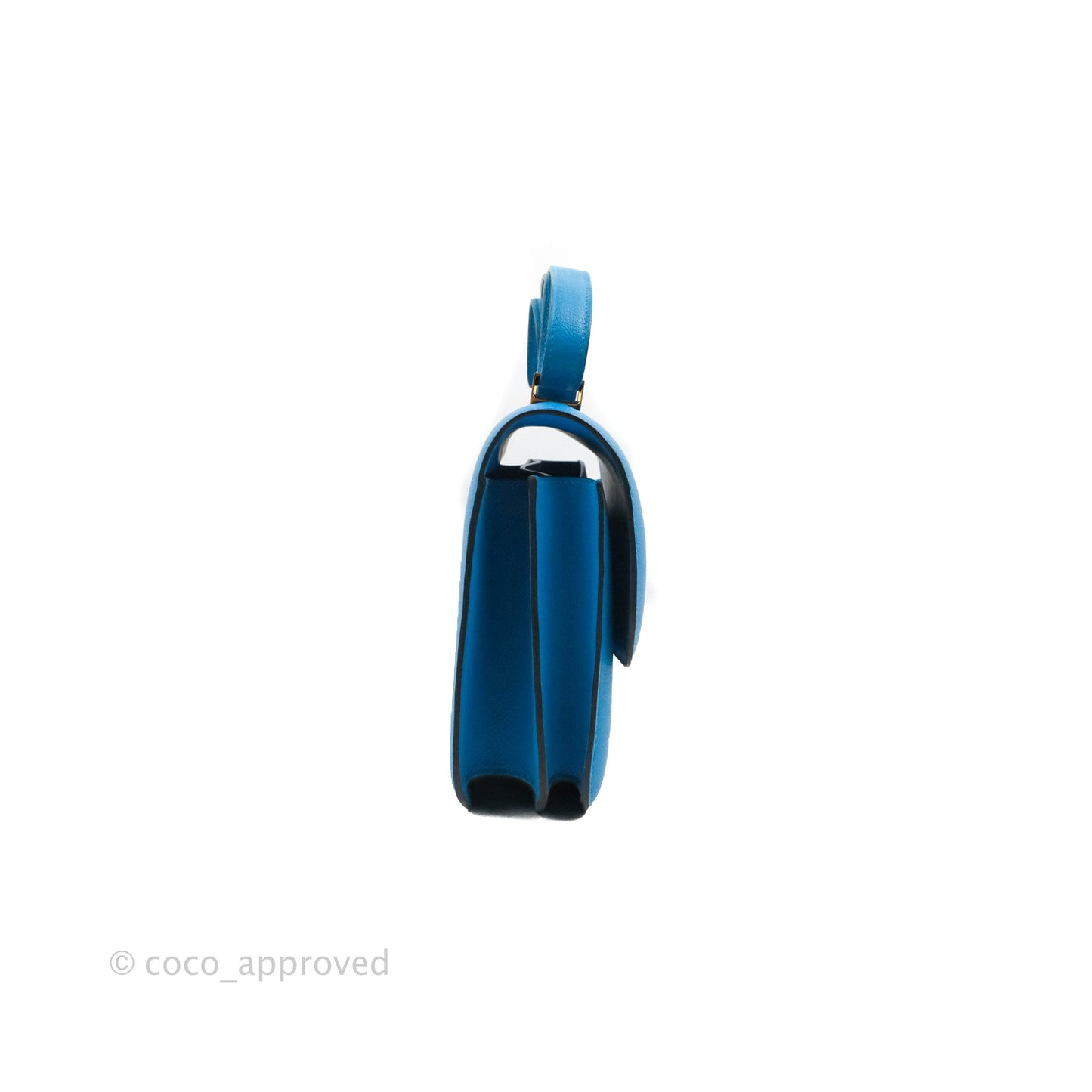 Hermès Constance 24 Bleu Frida Evercolor Gold Hardware