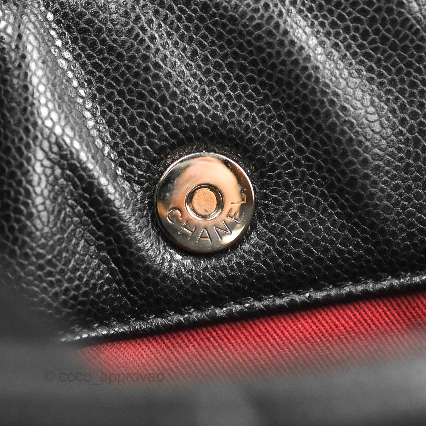 Chanel XL Shopping Tote Black Caviar Silver Hardware