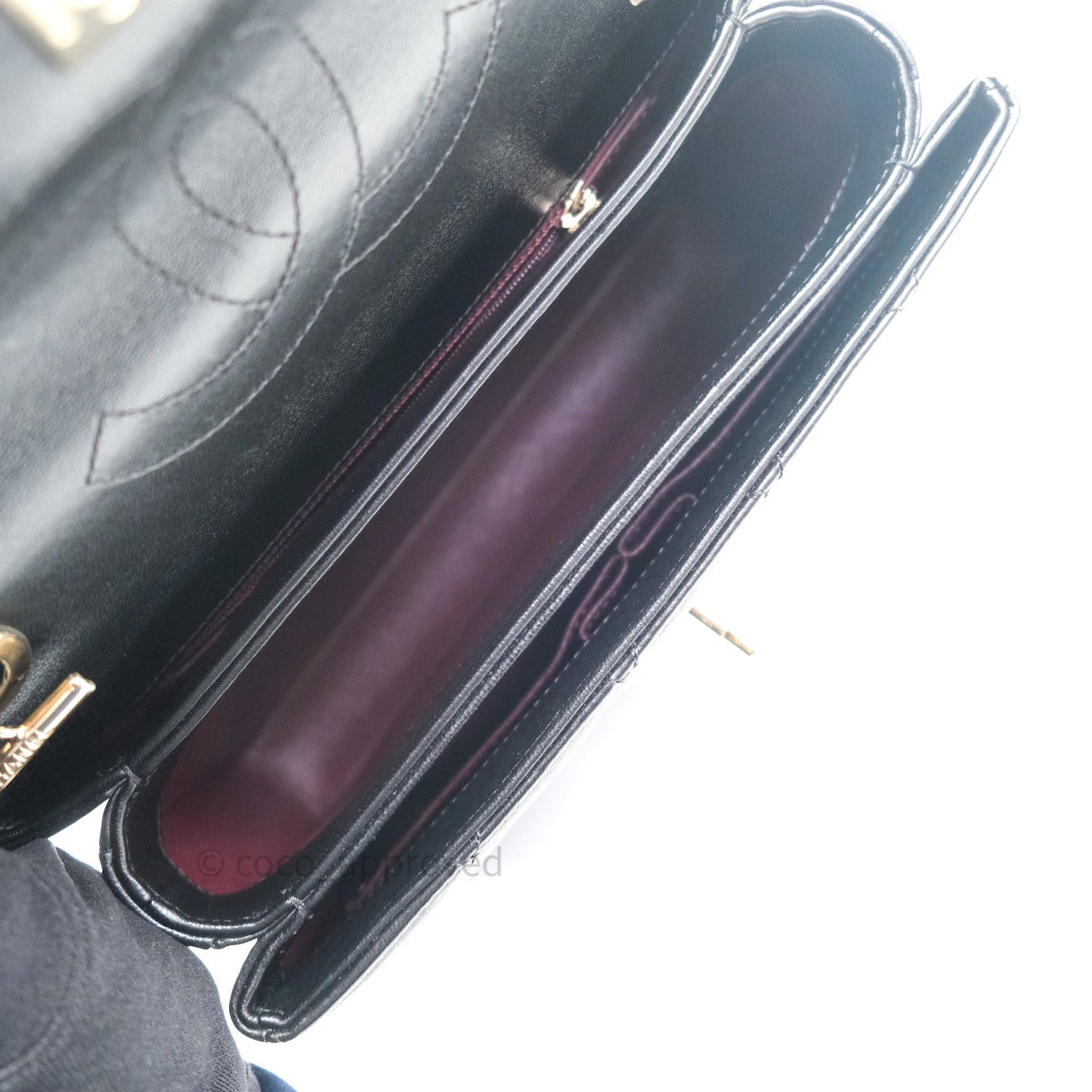Chanel Trendy CC Small Black Lambskin Gold Hardware