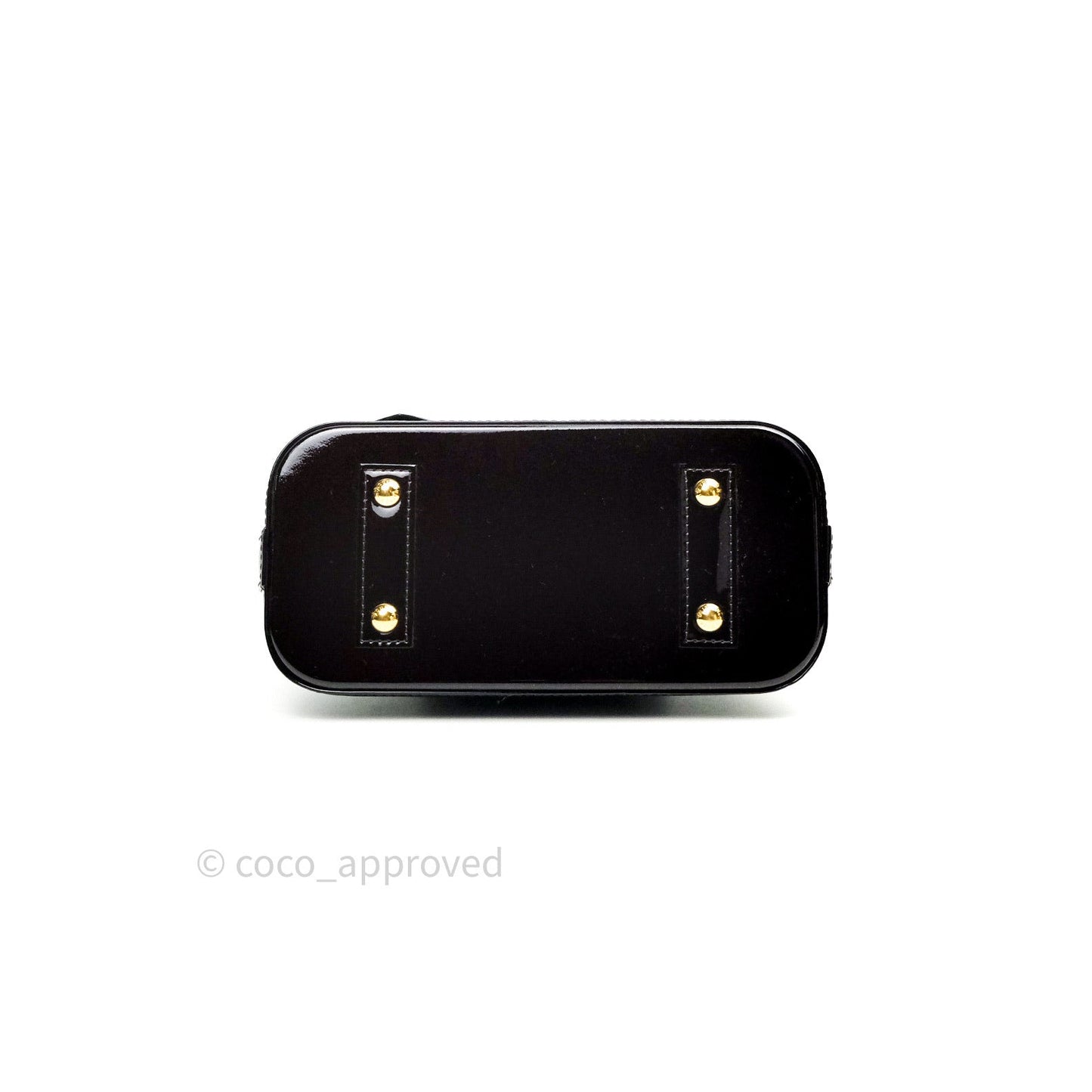 Louis Vuitton Alma BB Dark Purple Monogram Vernis Leather