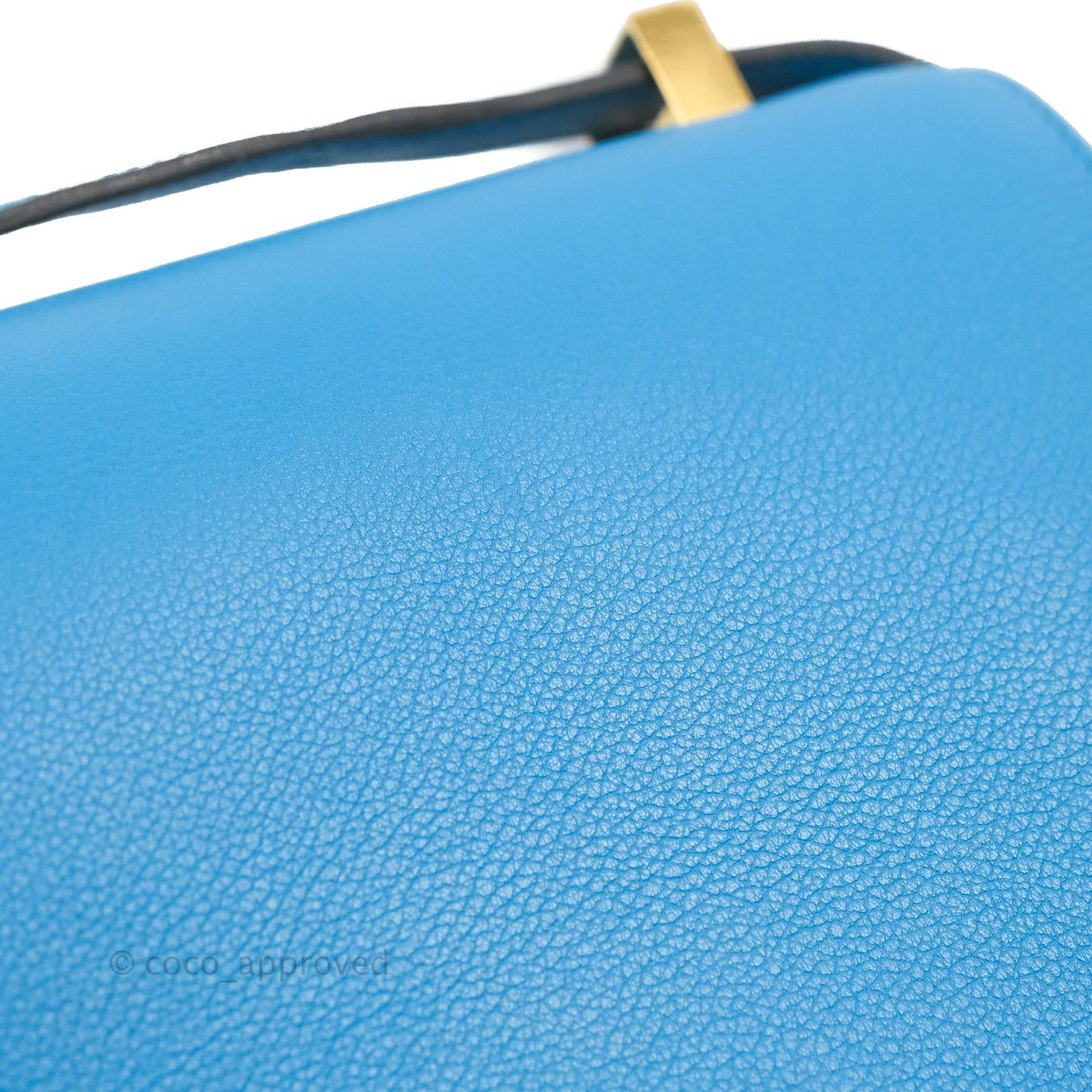 Hermès Constance 24 Bleu Frida Evercolor Gold Hardware