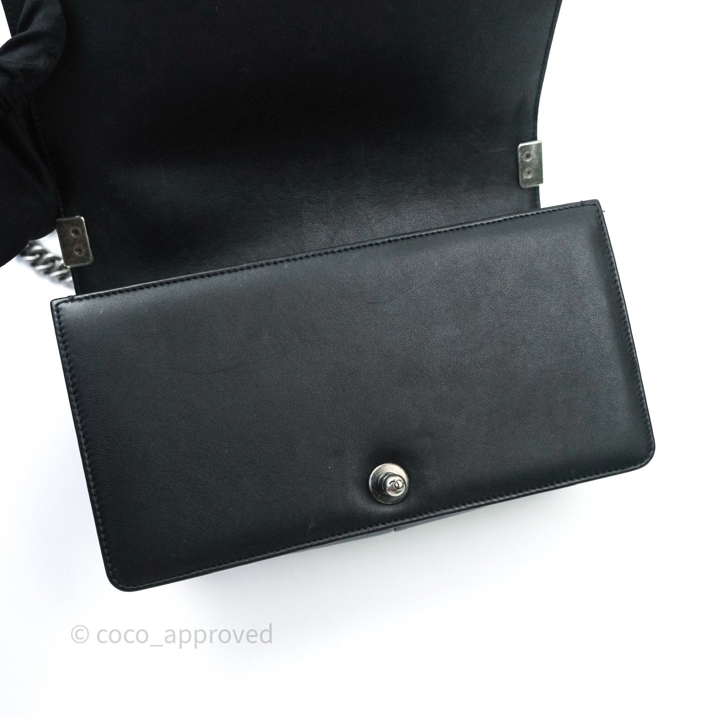 Chanel Quilted Medium Calfskin Boy Flap Ruthenium Hardware