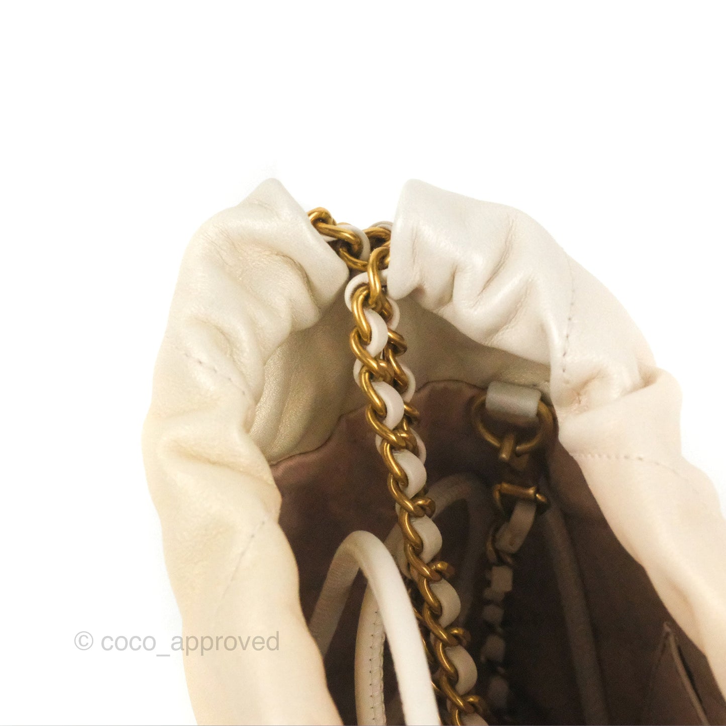 Chanel 22 Mini Bag Iridescent Pearl Calfskin
