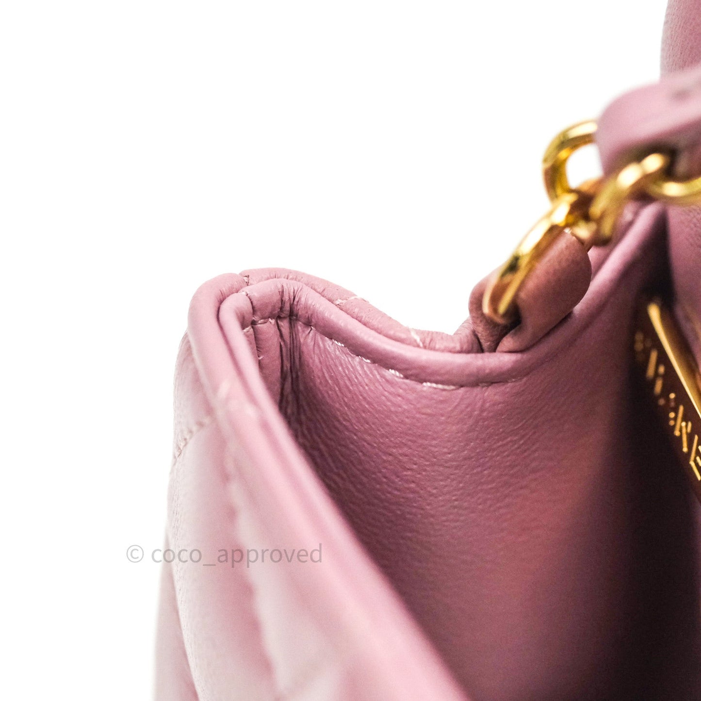 Chanel Quilted Mini Rectangular Pink Lambskin Gold Hardware