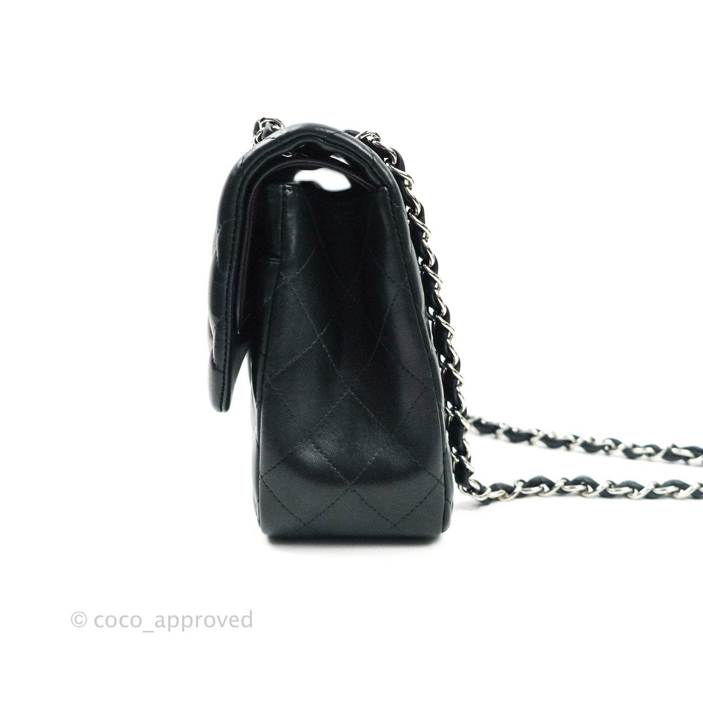 Chanel Jumbo Double Flap Black Lambskin Silver Hardware⁣⁣