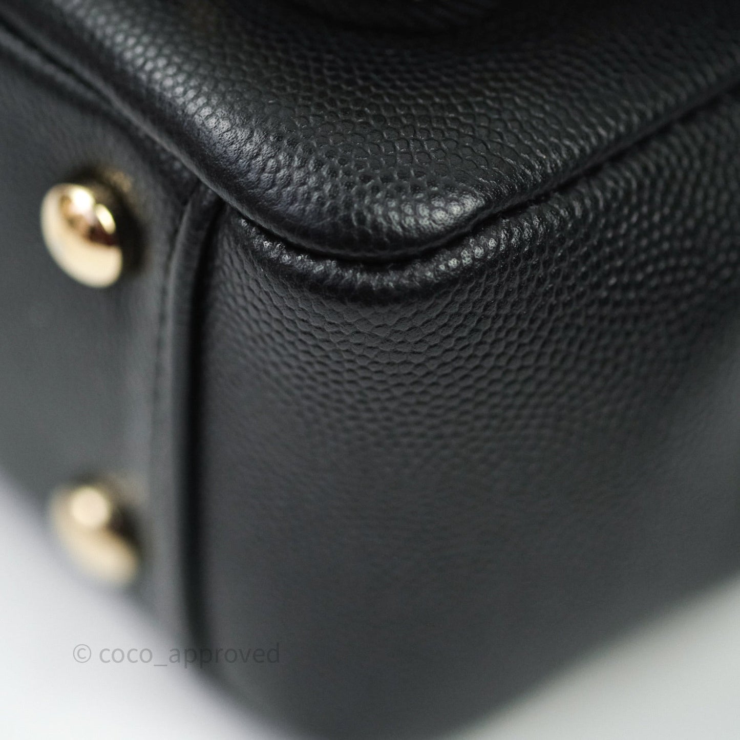 Chanel Quilted Medium Business Affinity Flap Black Caviar Light Gold Hardware