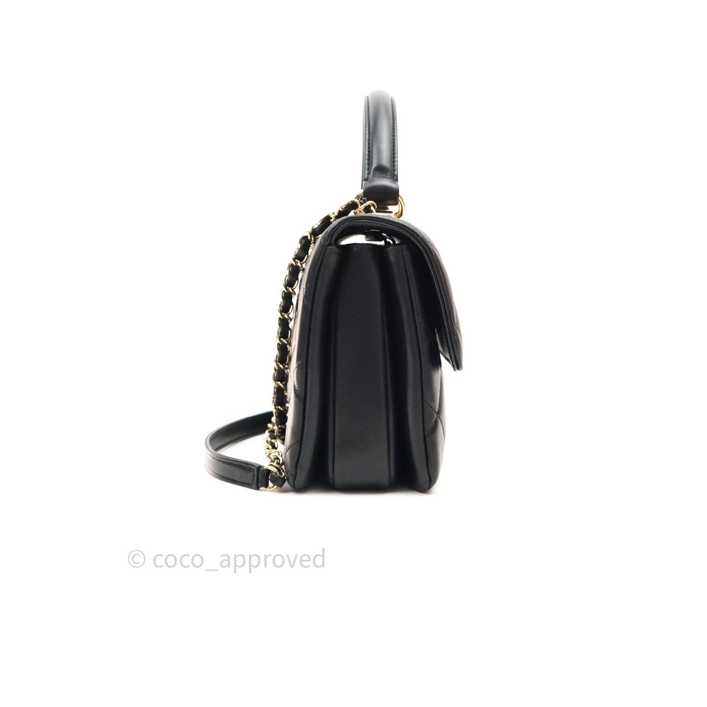 Chanel Trendy CC Small Black Lambskin Gold Hardware