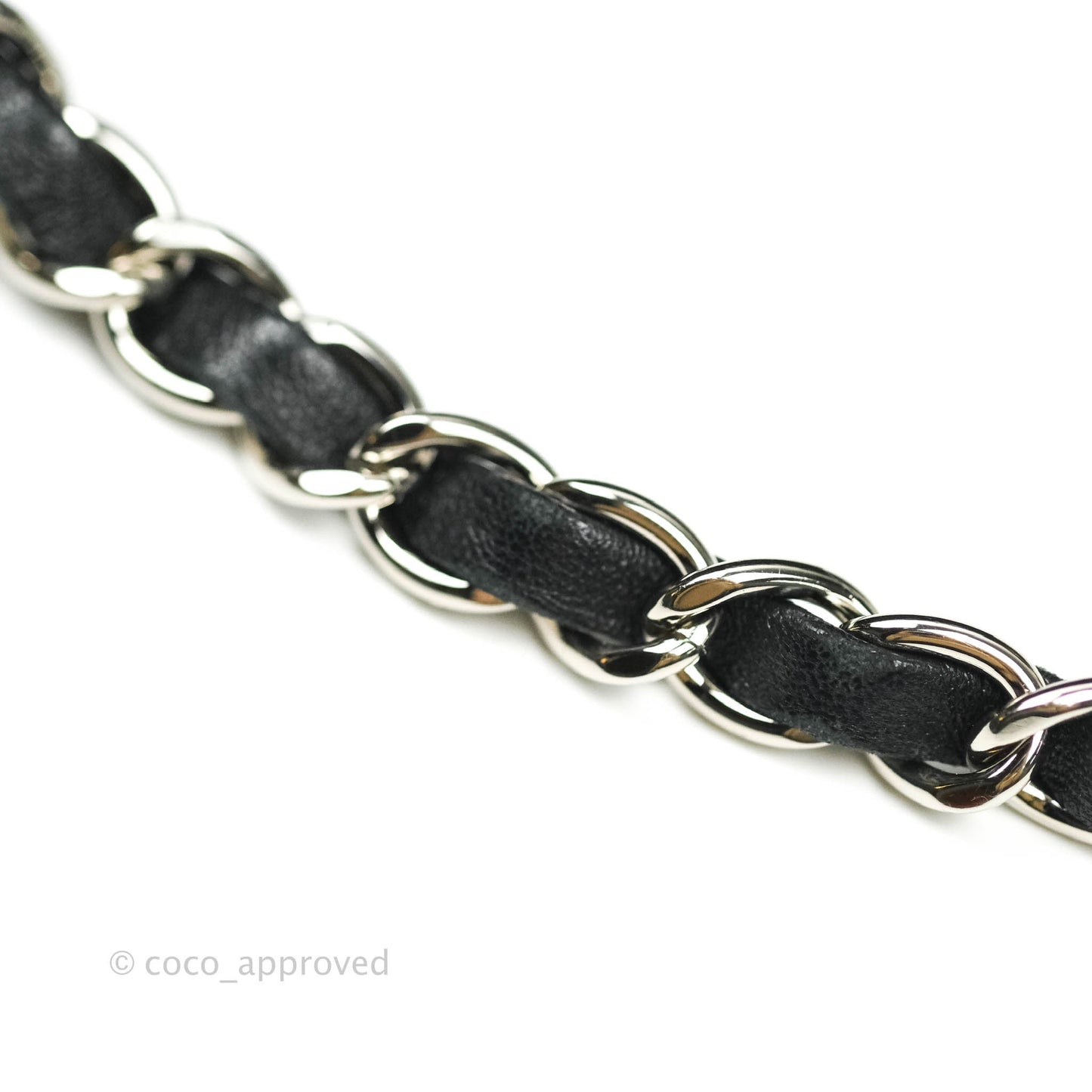 Chanel Quilted Mini Rectangular Black Lambskin Silver Hardware