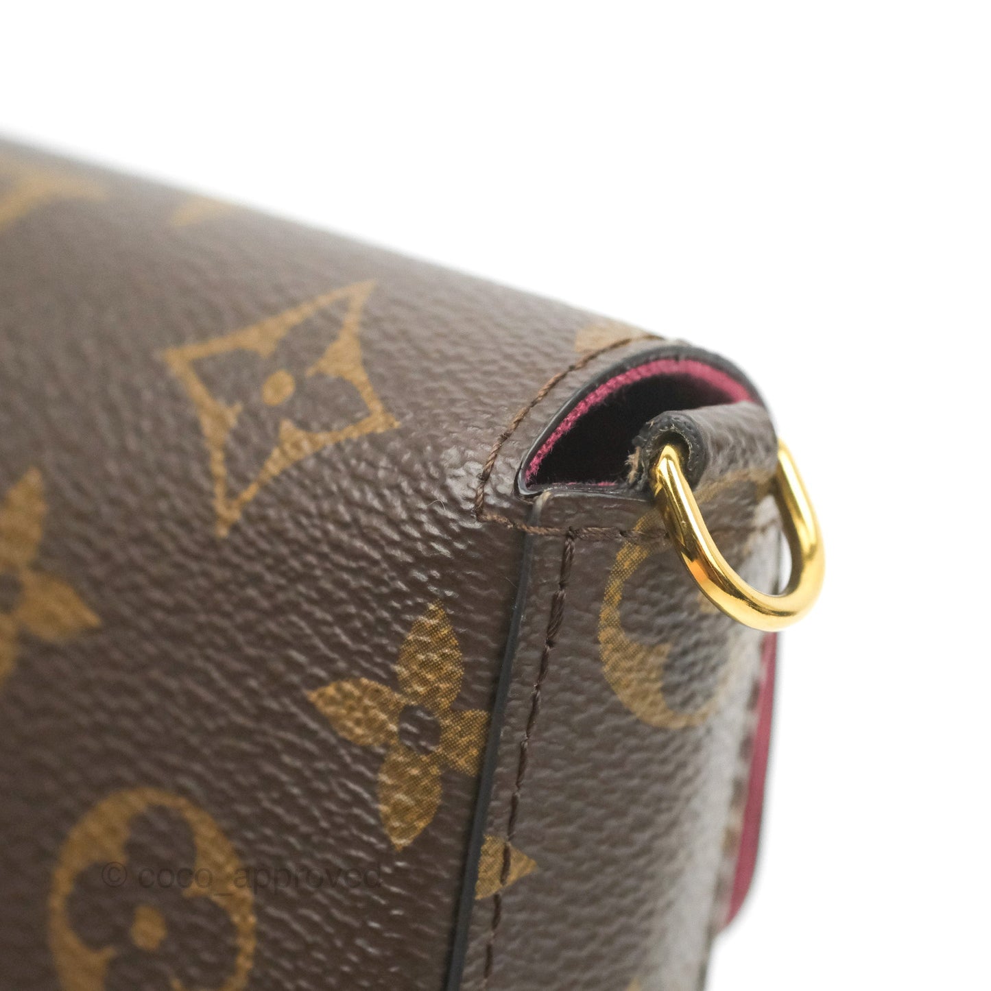 Louis Vuitton Félicie Pochette Monogram Canvas Fuchsia Pink