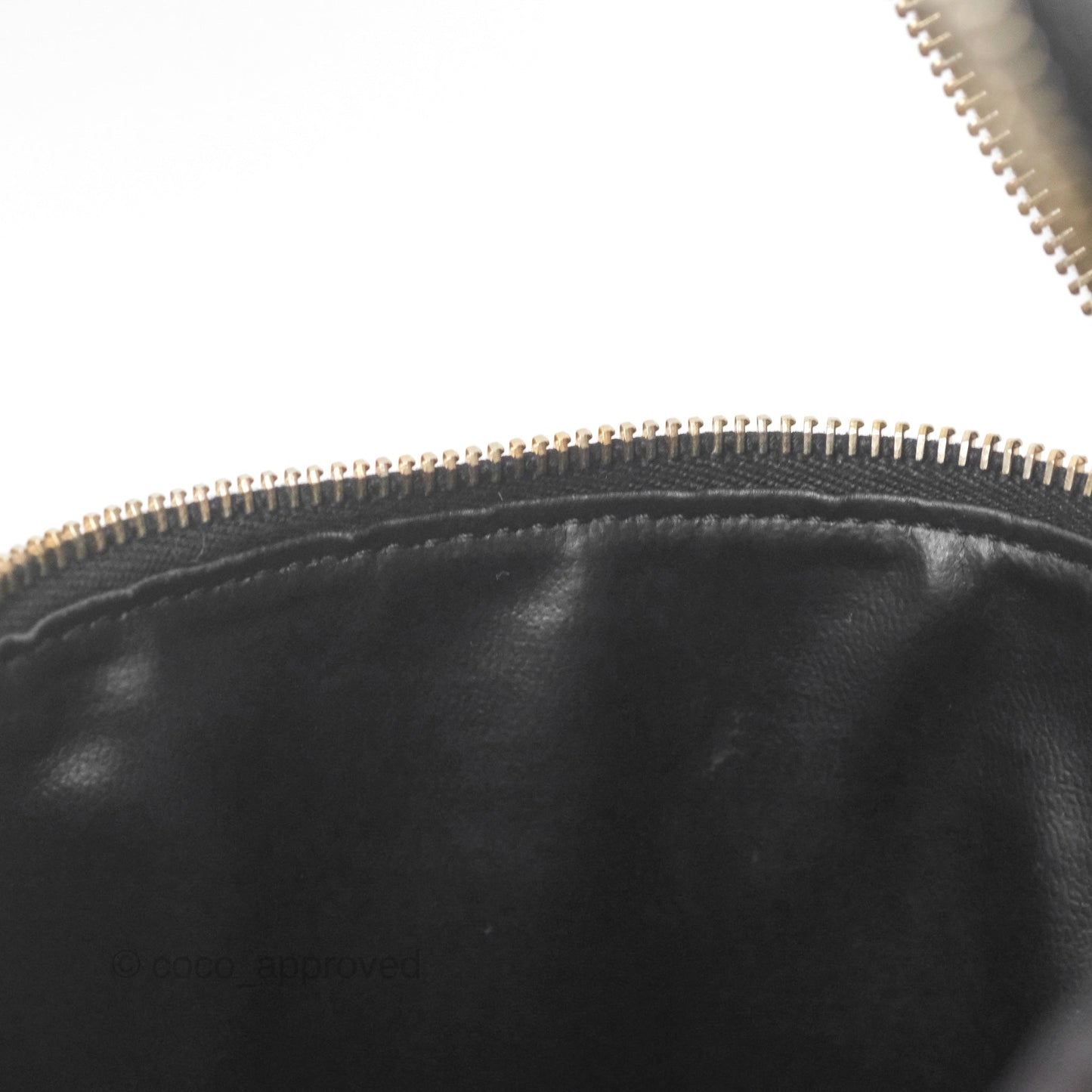 Chanel Vintage Vanity Case Black Caviar Gold Hardware