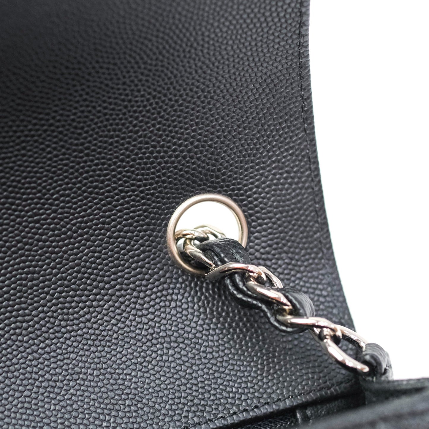 Chanel Quilted Mini Rectangular Black Caviar Silver Hardware 18CC