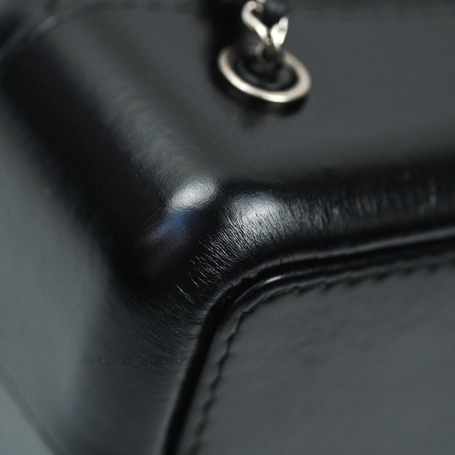 Chanel Gabrielle Backpack Black Aged Calfskin Medium Black