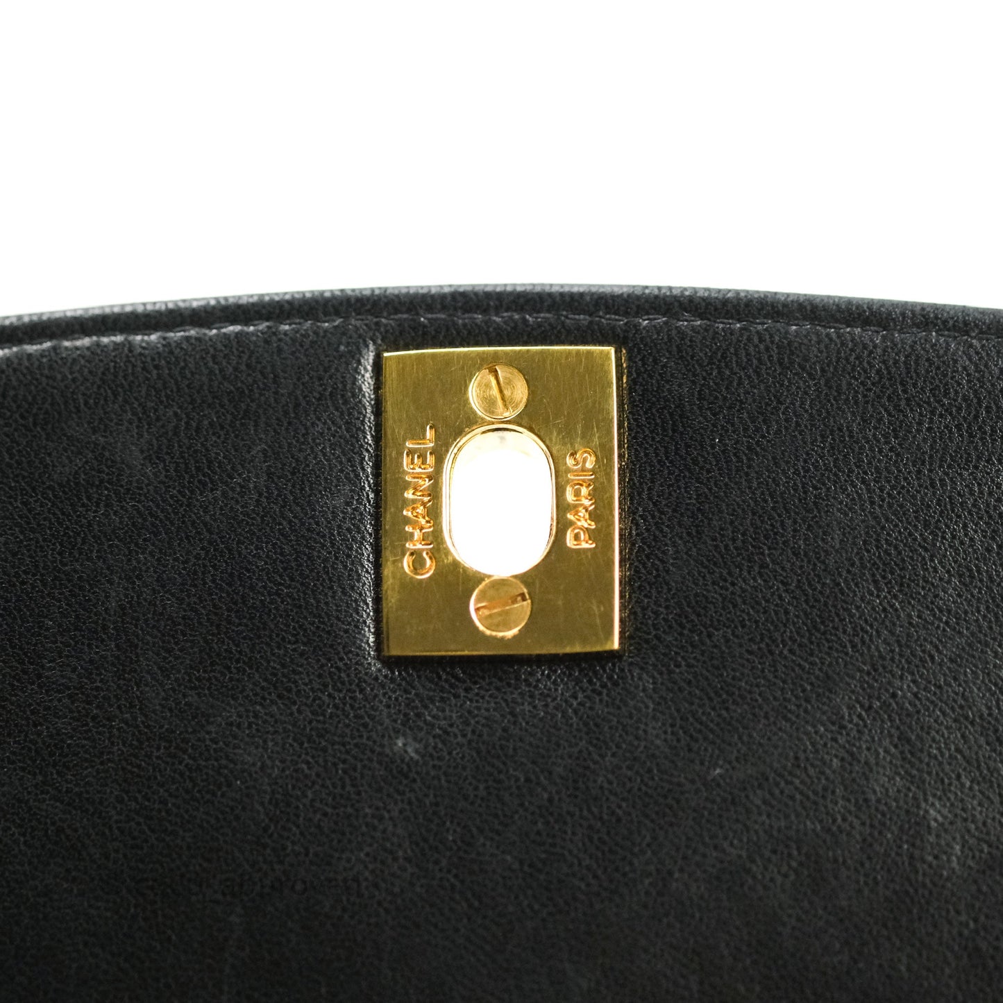 Chanel Black Quilted Lambskin Medium Vintage Classic Diana Flap Bag