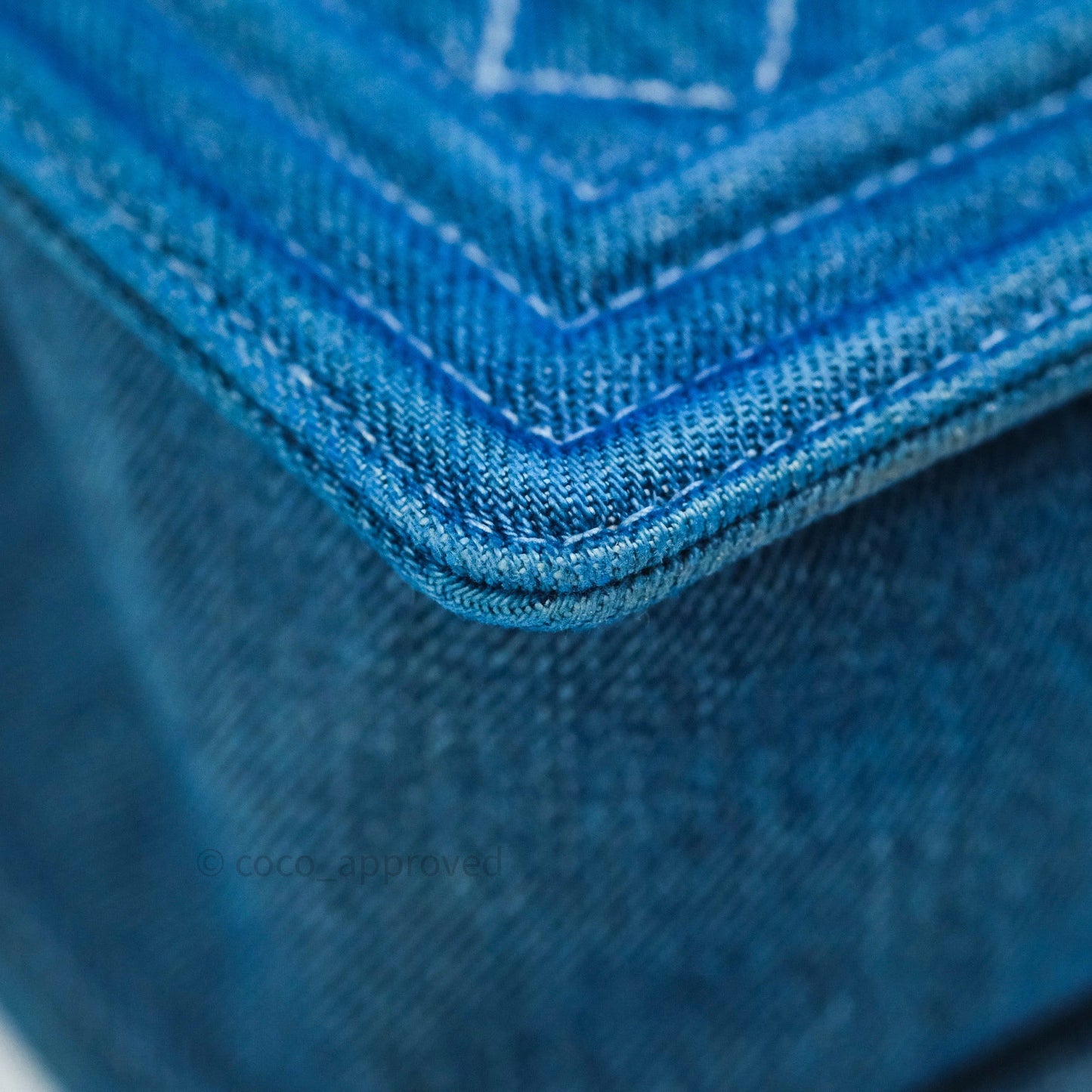 Chanel Boy Quilted Medium Denim Ruthenium Hardware