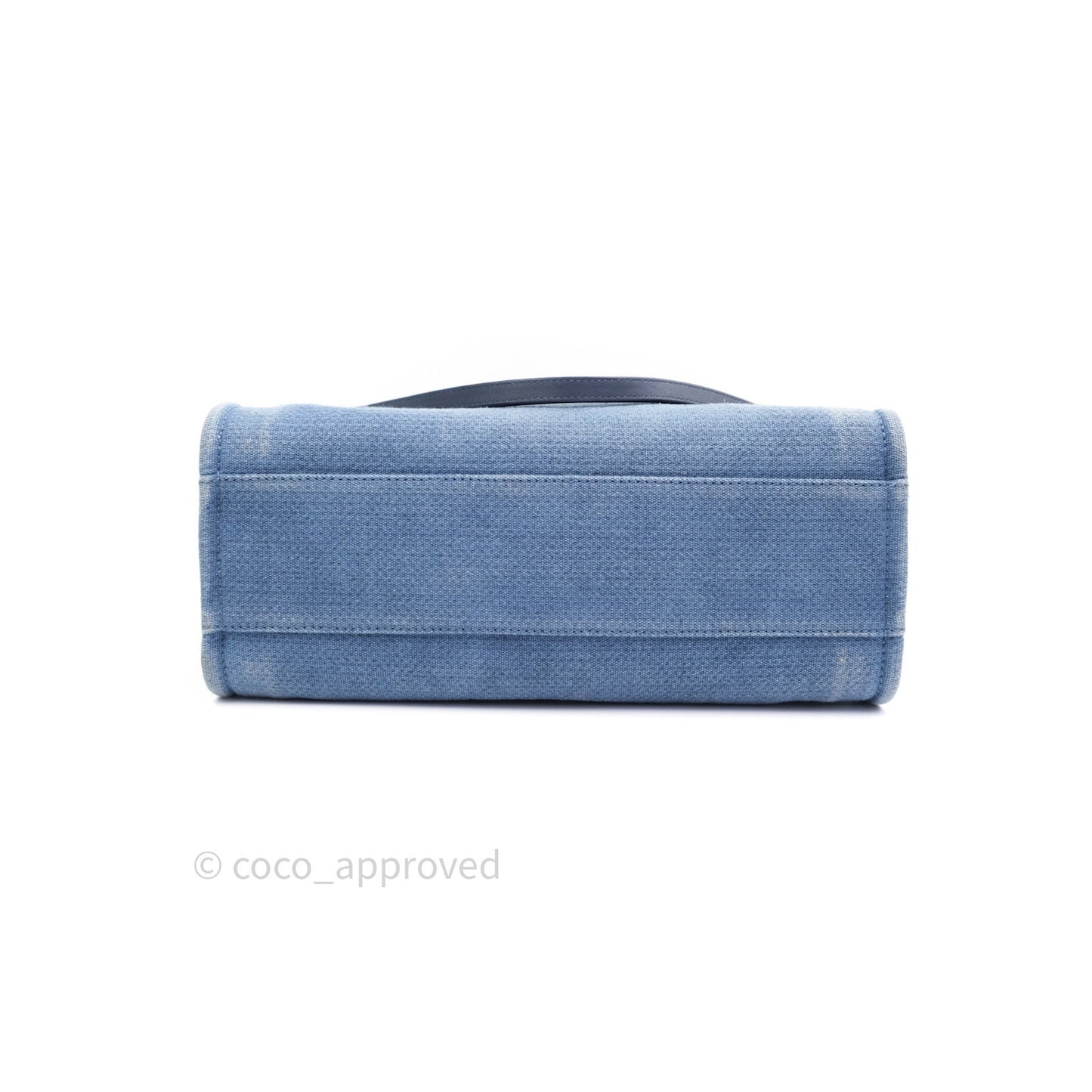 Chanel Canvas Deauville Medium Tote Blue