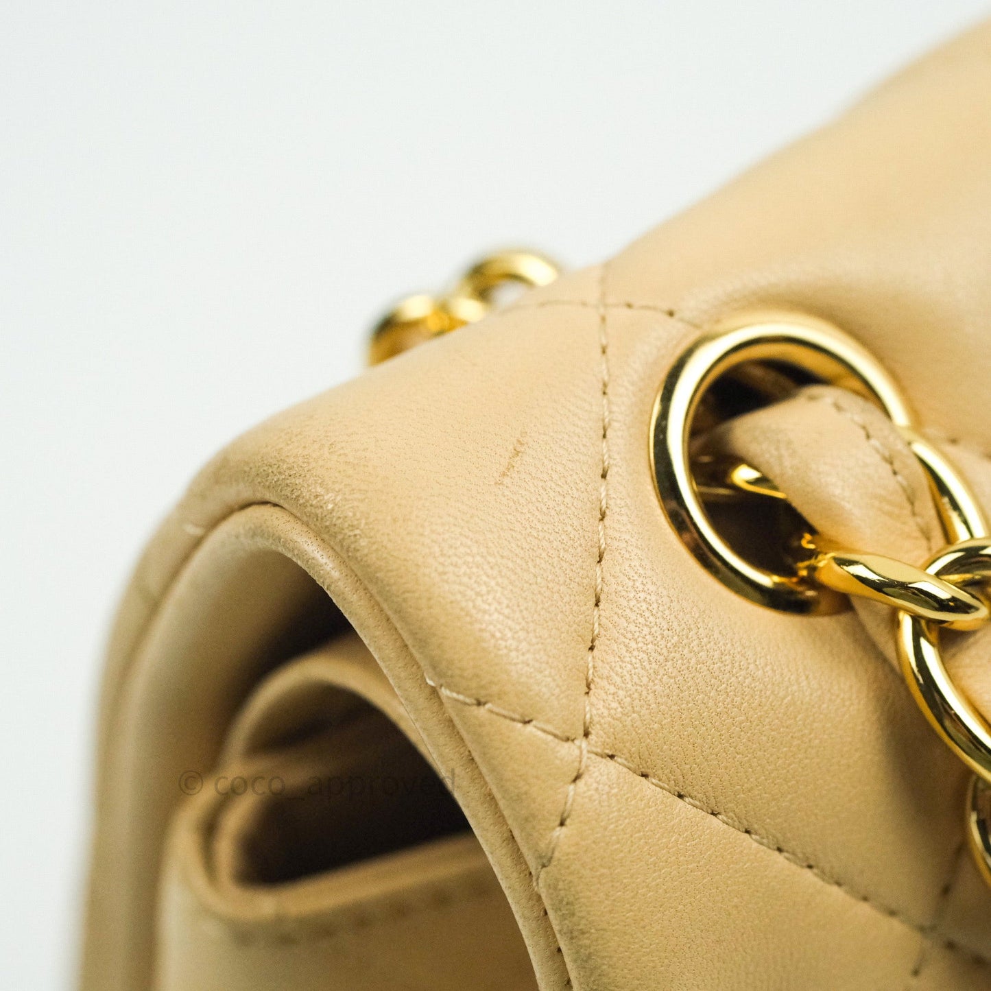 Chanel Classic Jumbo Double Flap Beige Lambskin Gold Hardware⁣⁣