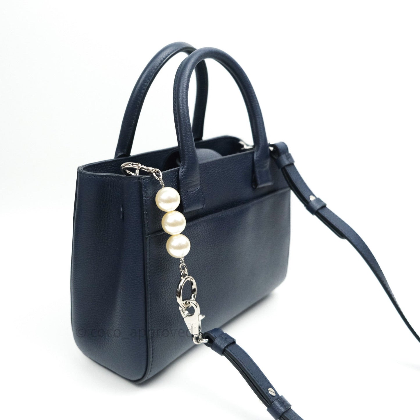 Pearl Strap Extension (Silver/Ivory)