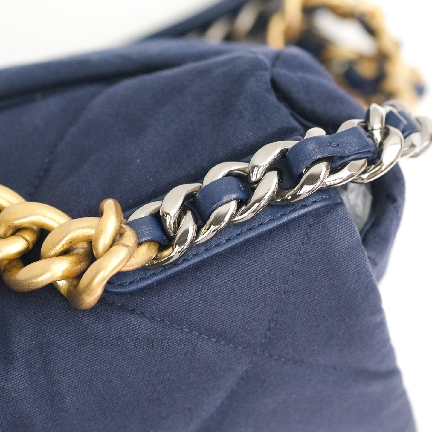 Chanel 19 Medium Canvas Navy Mixed Hardware