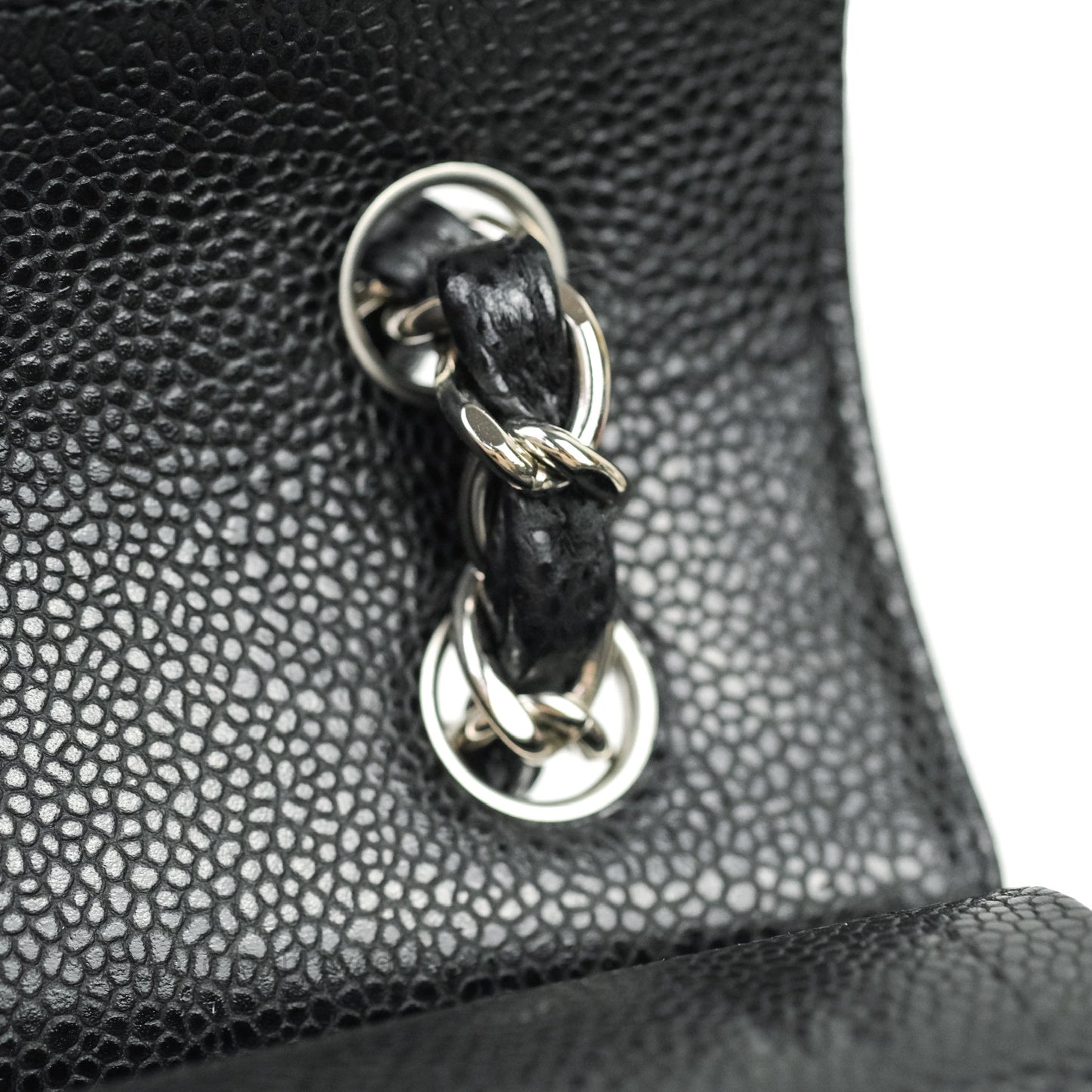 Chanel Jumbo Double Flap Black Caviar Silver Hardware⁣⁣