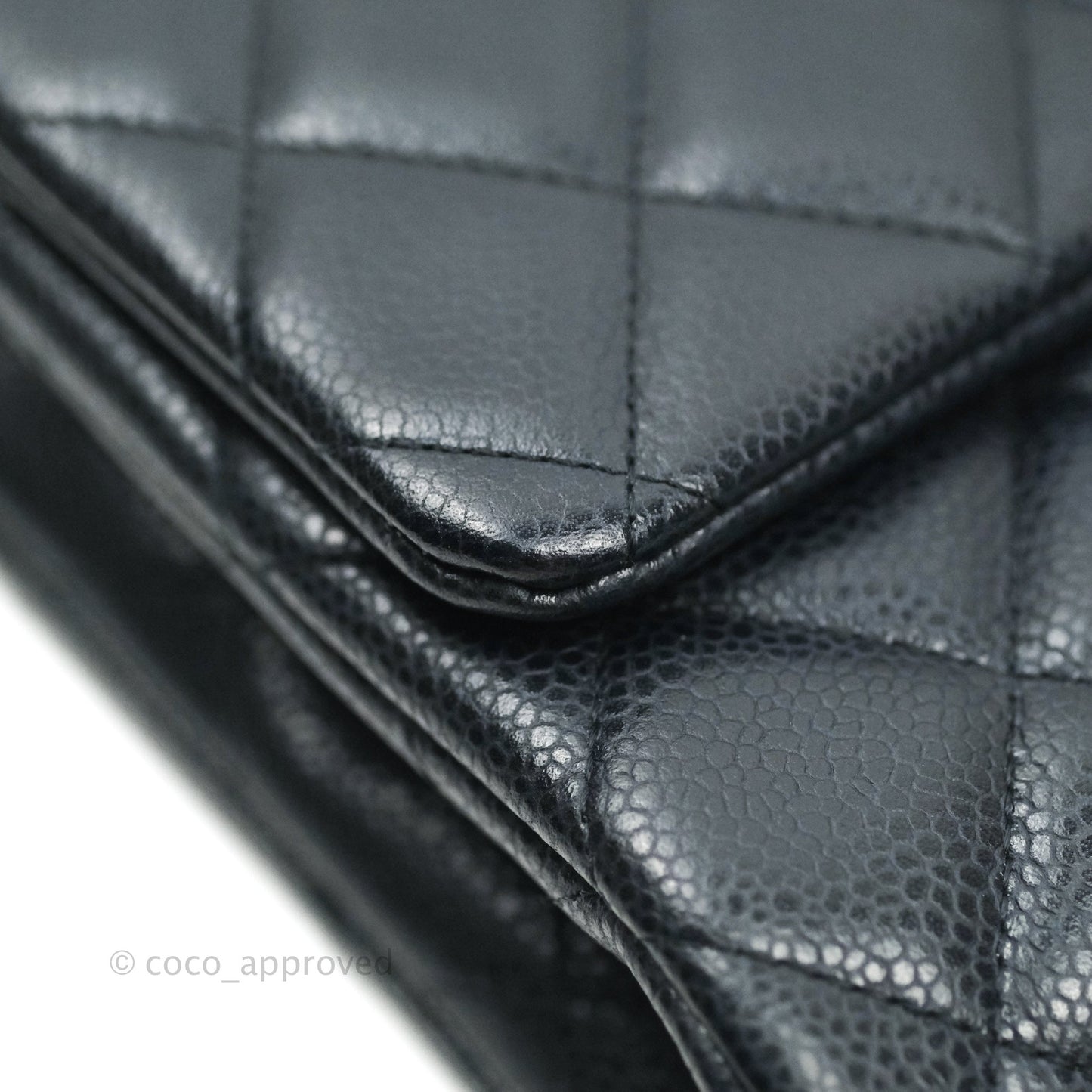 Chanel Quilted Clutch with Chain Dark Navy Ruthenium Hardware
