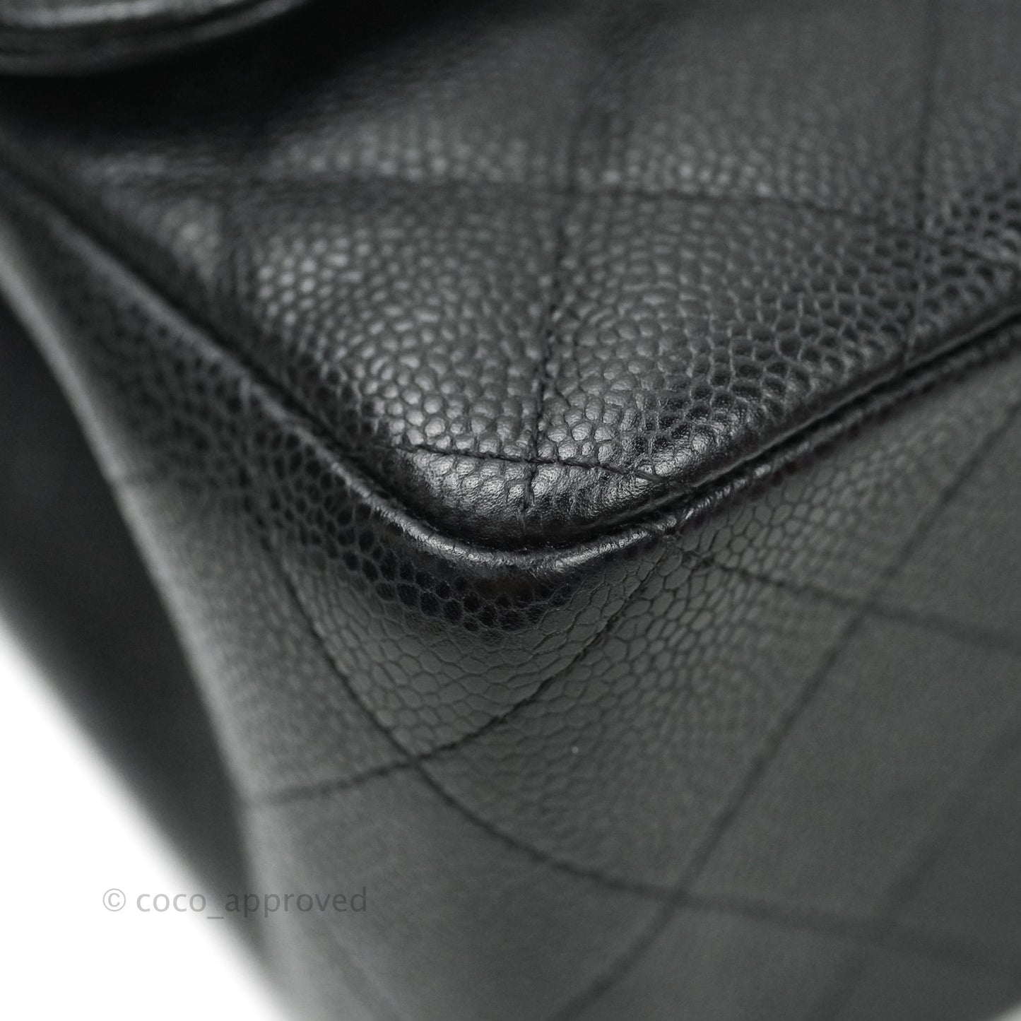 Chanel Jumbo Double Flap Black Caviar Silver Hardware⁣⁣