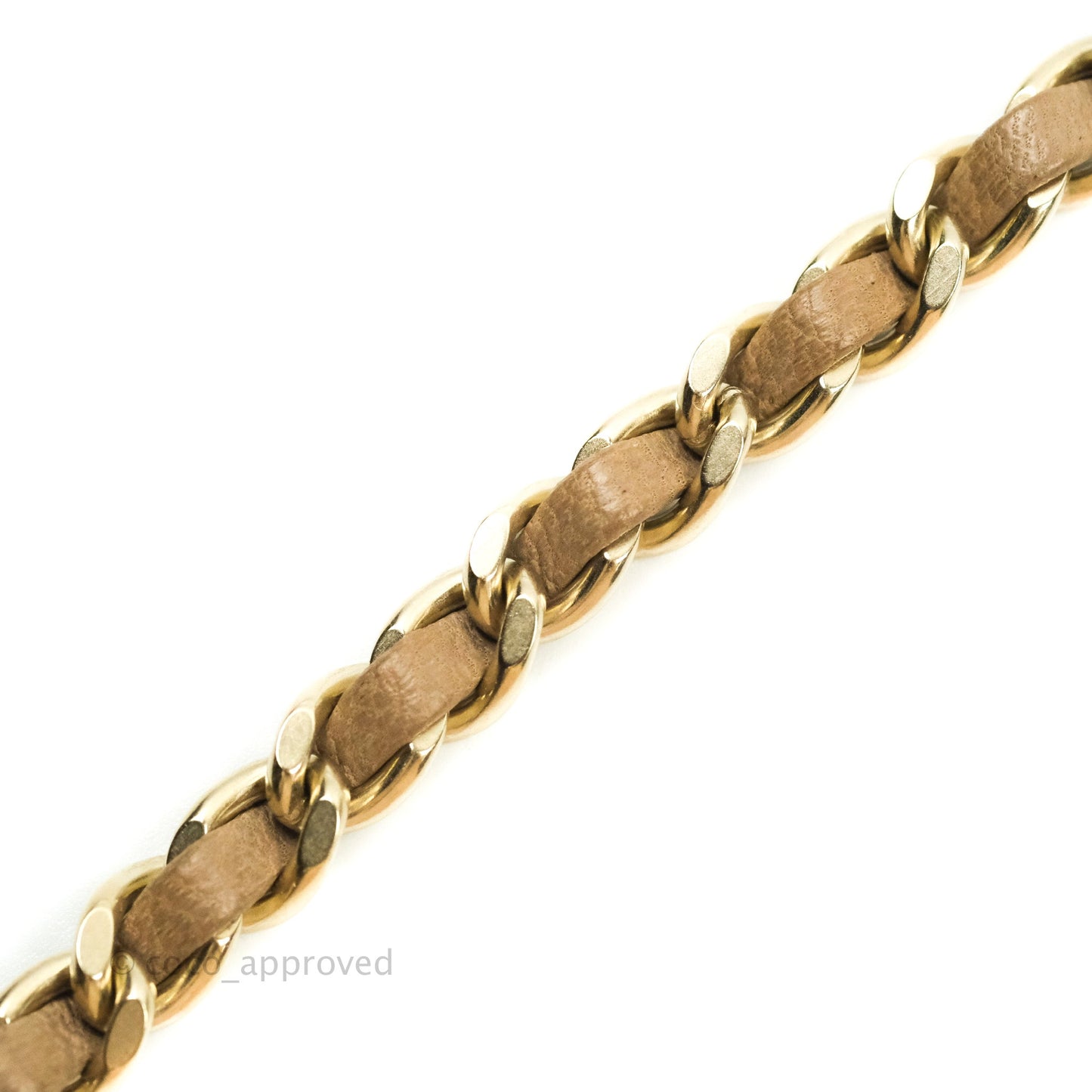 Chanel CC Turn lock Ash Brown Lambskin Matte Gold Tone Chain Choker 12P