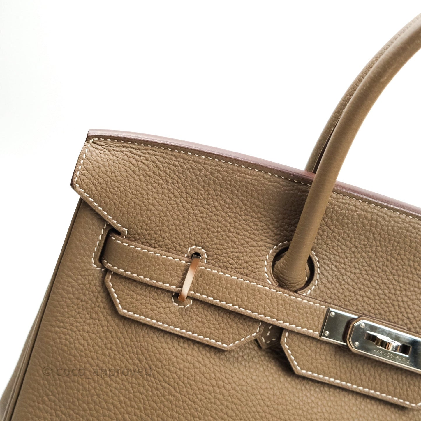Hermès Birkin 35 Etoupe Togo Palladium Hardware