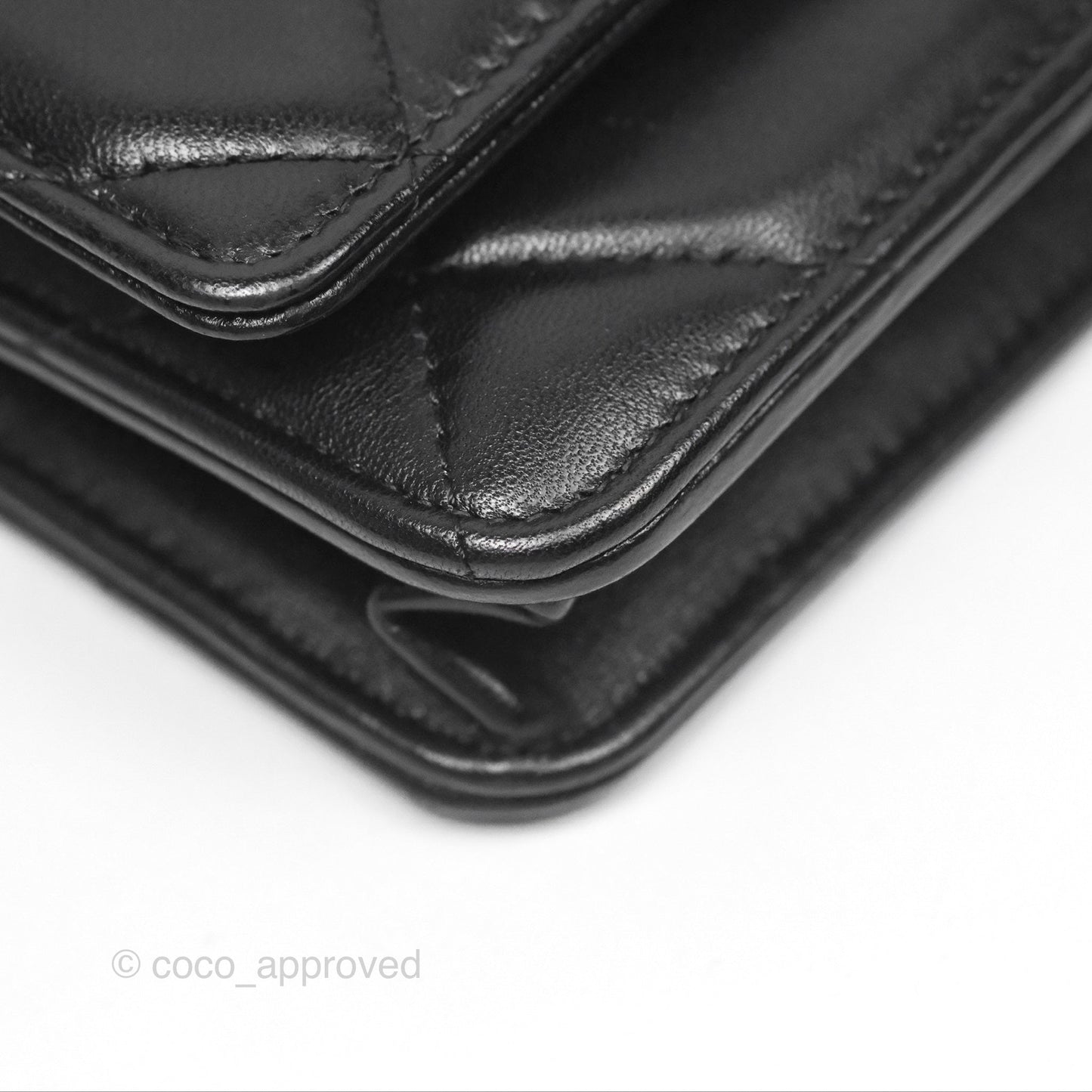 Chanel 19 Wallet on Chain WOC Black Mixed Hardware