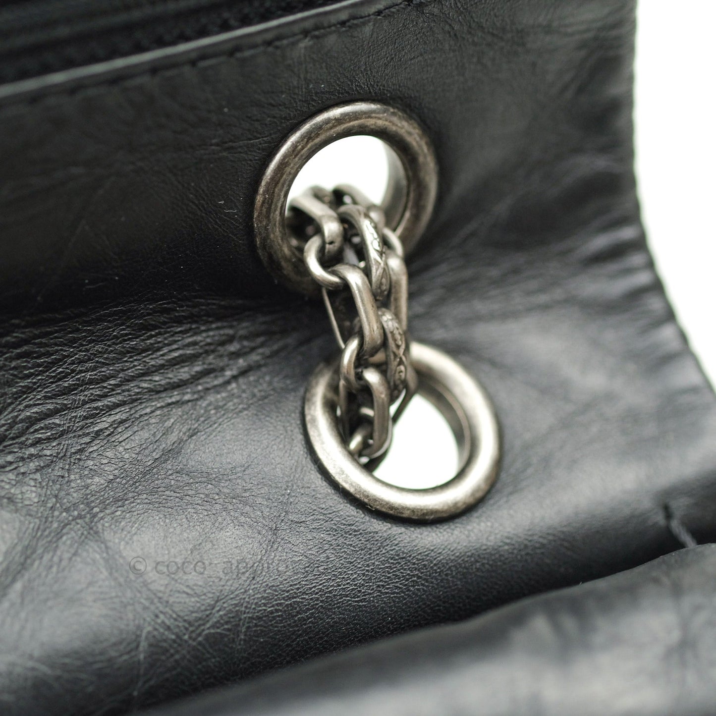 Chanel Reissue Quilted Aged Calfskin Black Ruthenium Hardware 226