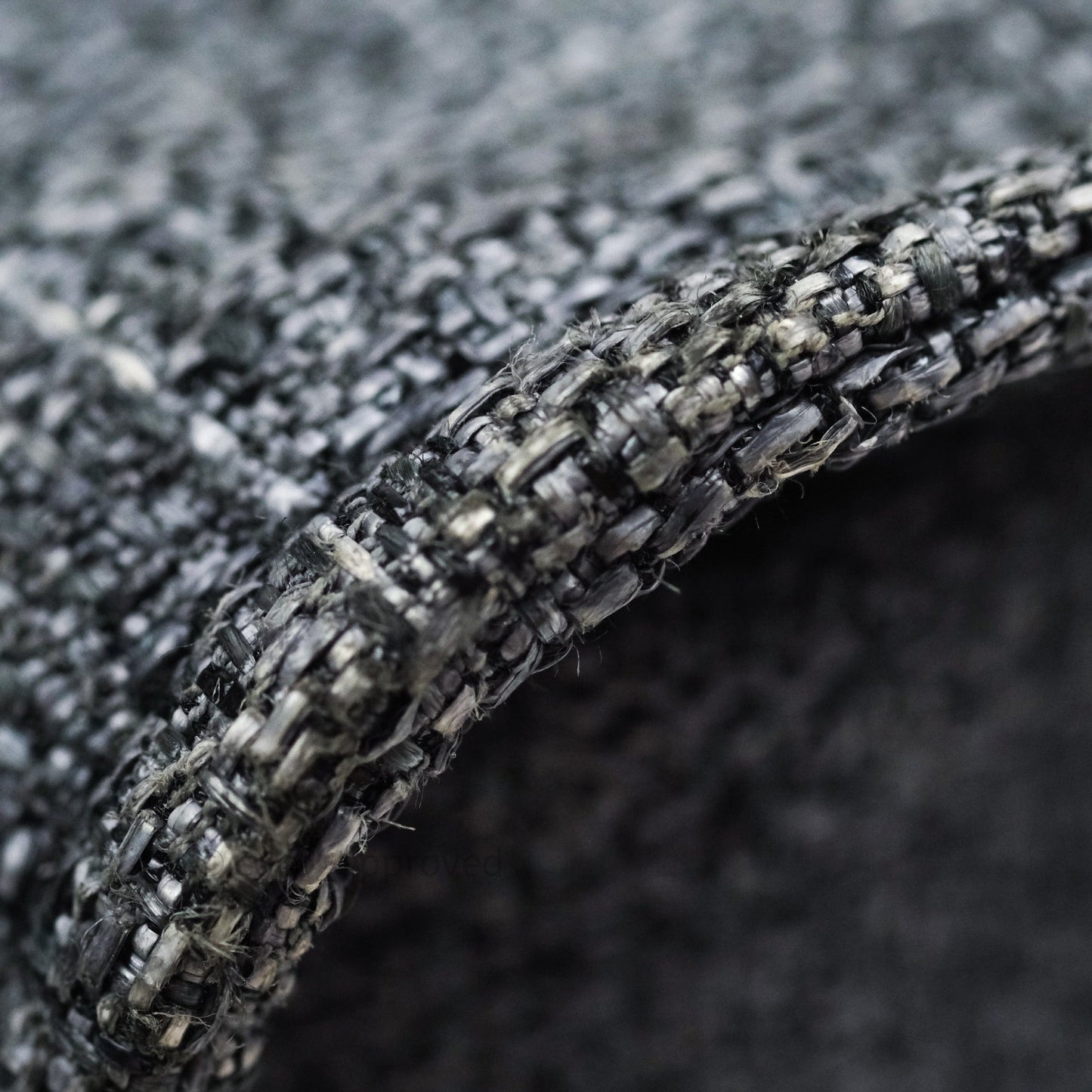 Chanel Large Deauville Charcoal Grey Canvas