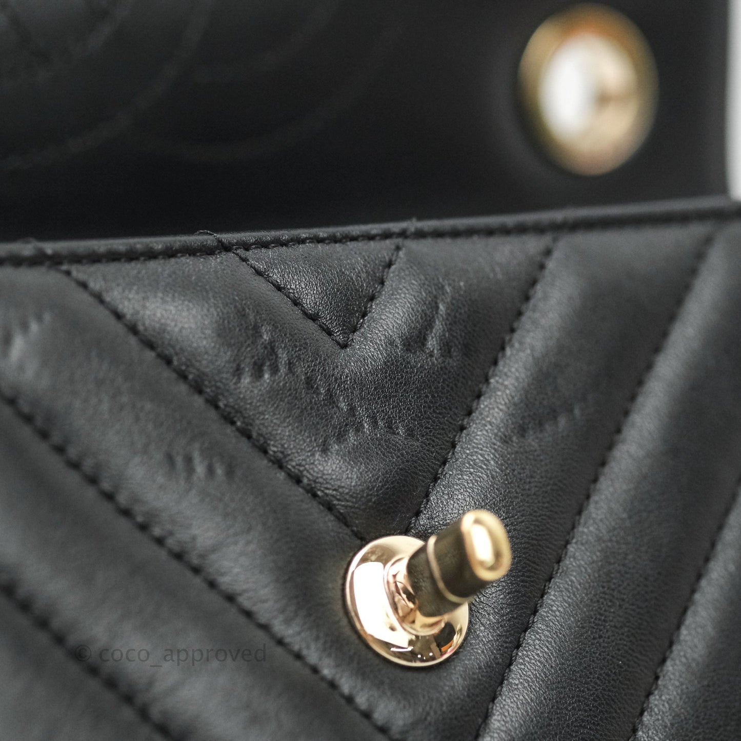 Chanel Trendy CC Chevron Small Black Lambskin Gold Hardware