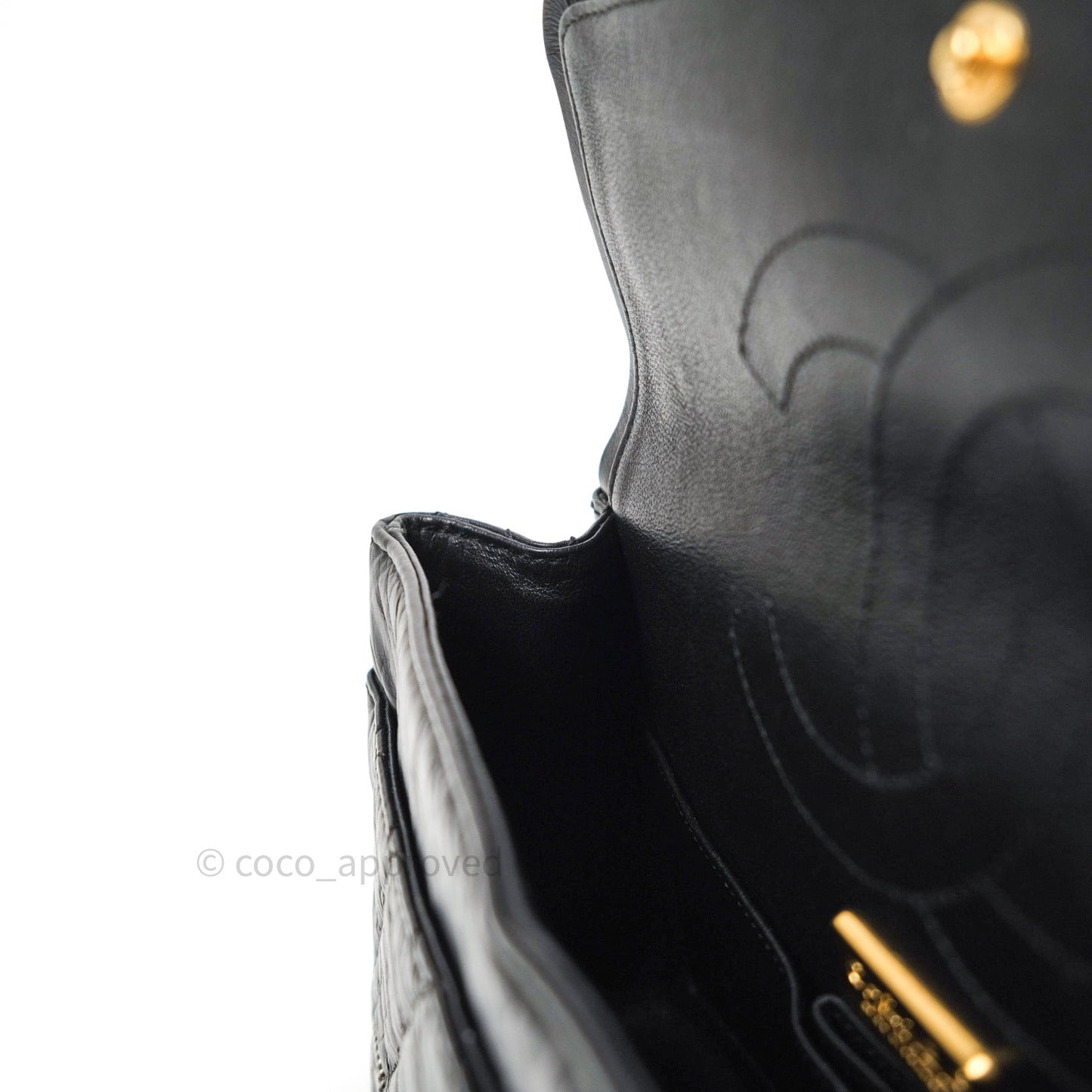 Chanel 2.55 Reissue Aged Calfskin Lucky Charms 225 Flap Black