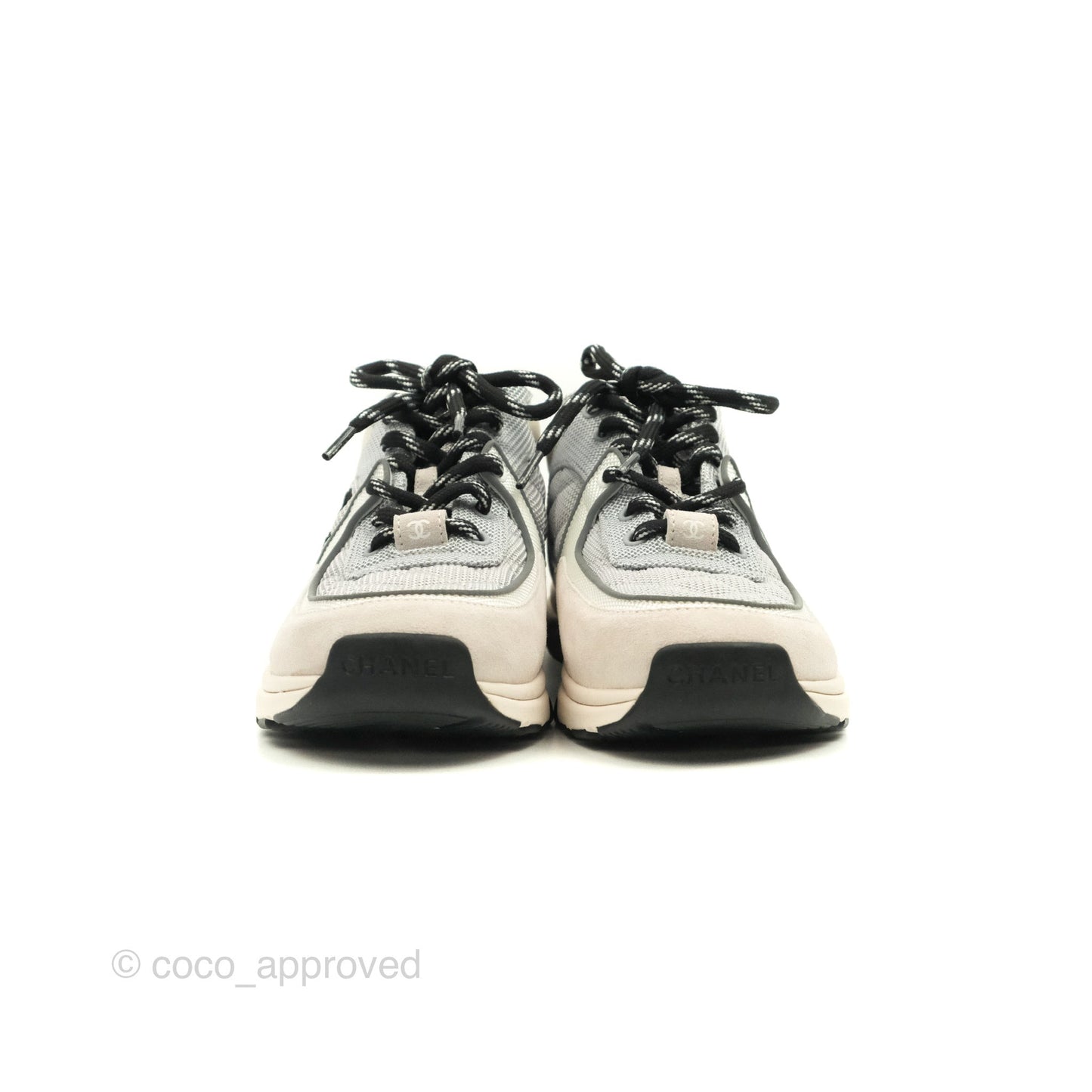 Chanel CC Fabric Trainers Size 37