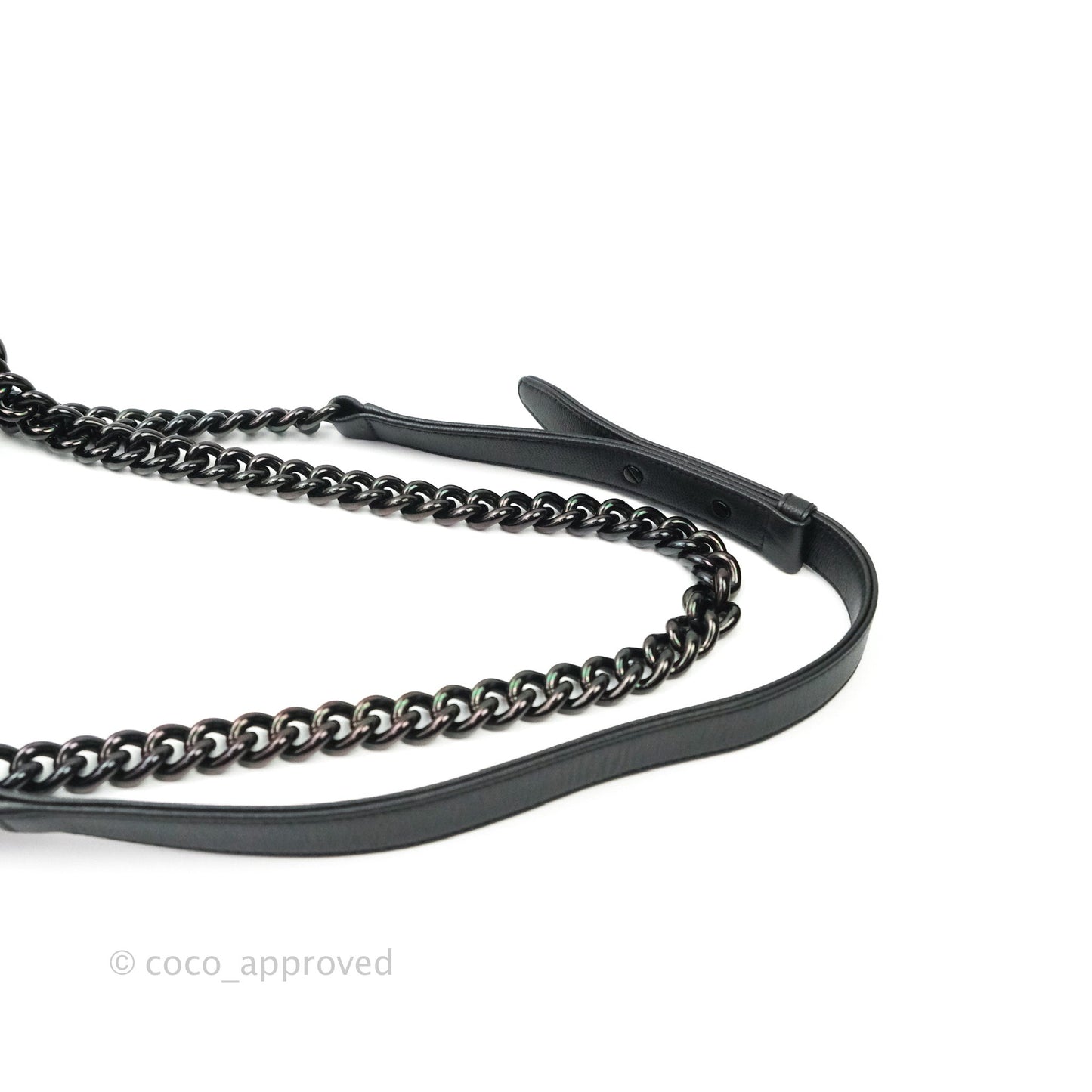 Chanel Quilted So Black Small Boy Caviar