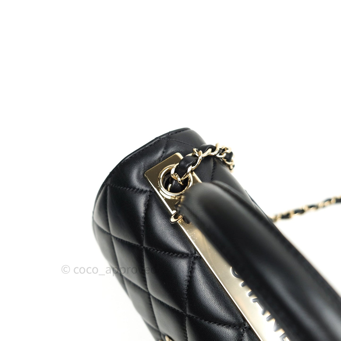 Chanel Trendy CC Small Black Lambskin Gold Hardware