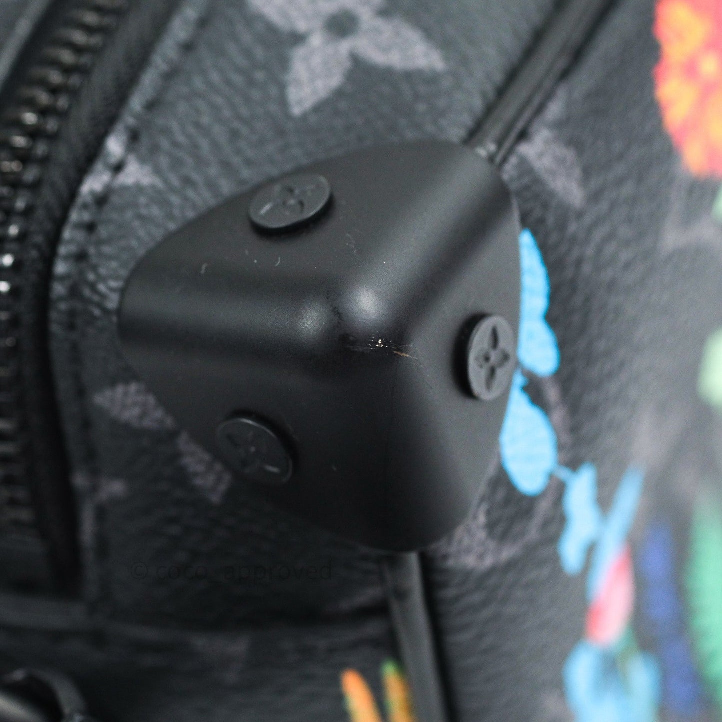 Lous Vuitton Monogram Flower Print Mini Soft Trunk Eclipse