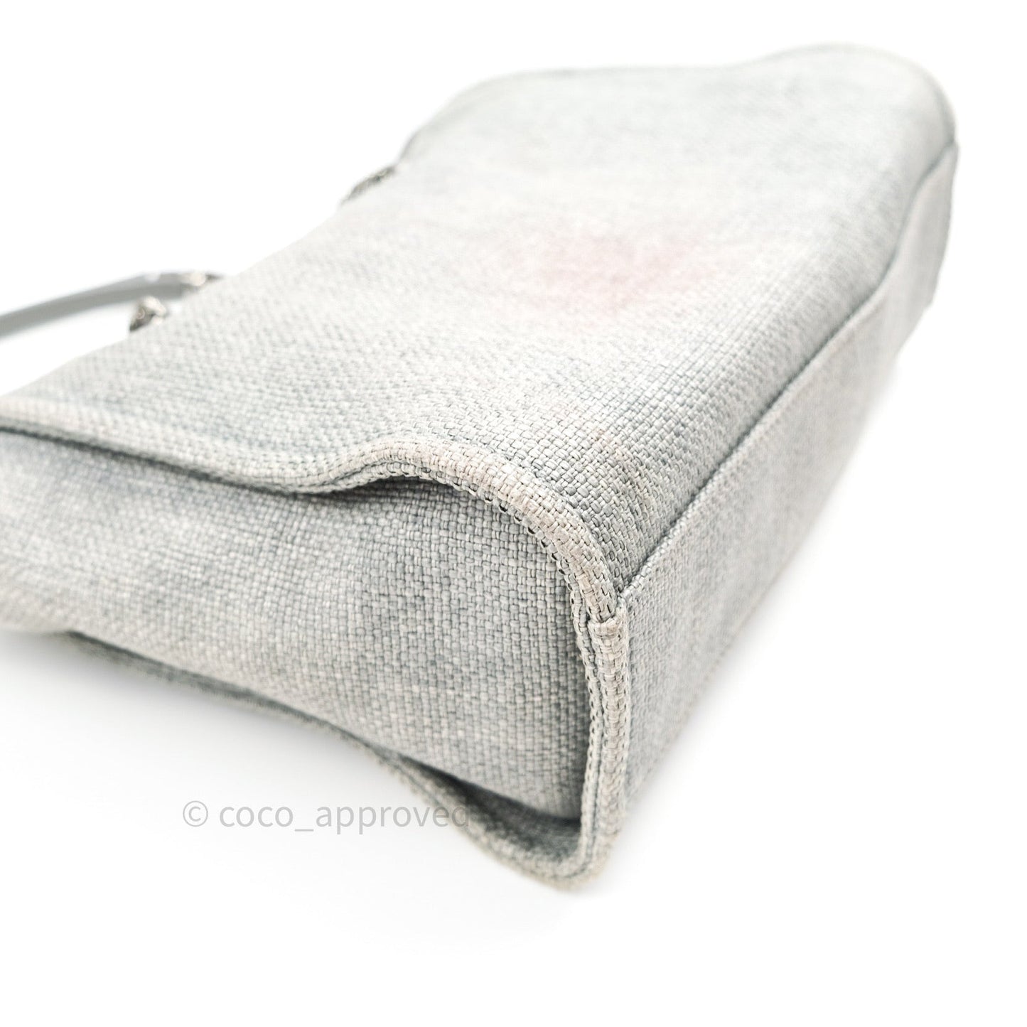 Chanel Canvas Deauville Medium Tote Grey