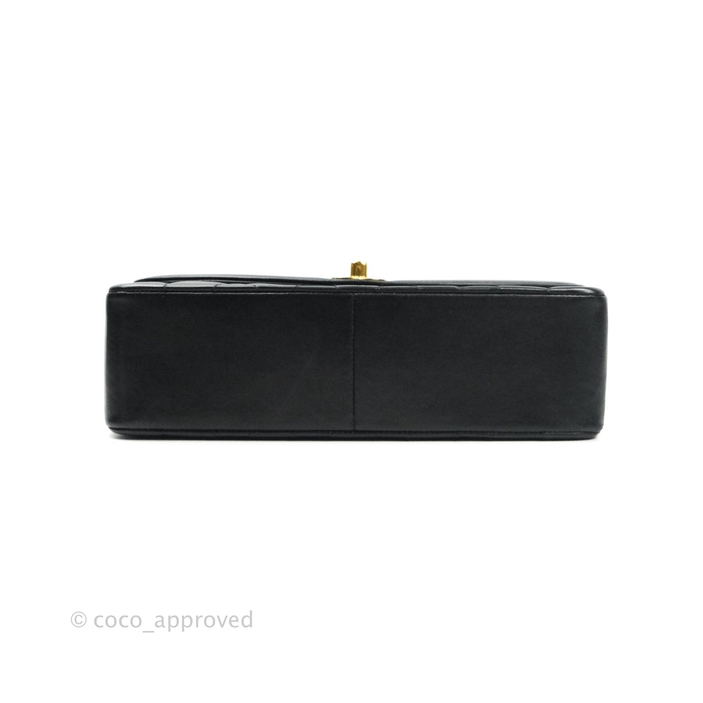 Chanel Black Quilted Lambskin Medium Vintage Classic Diana Flap Bag
