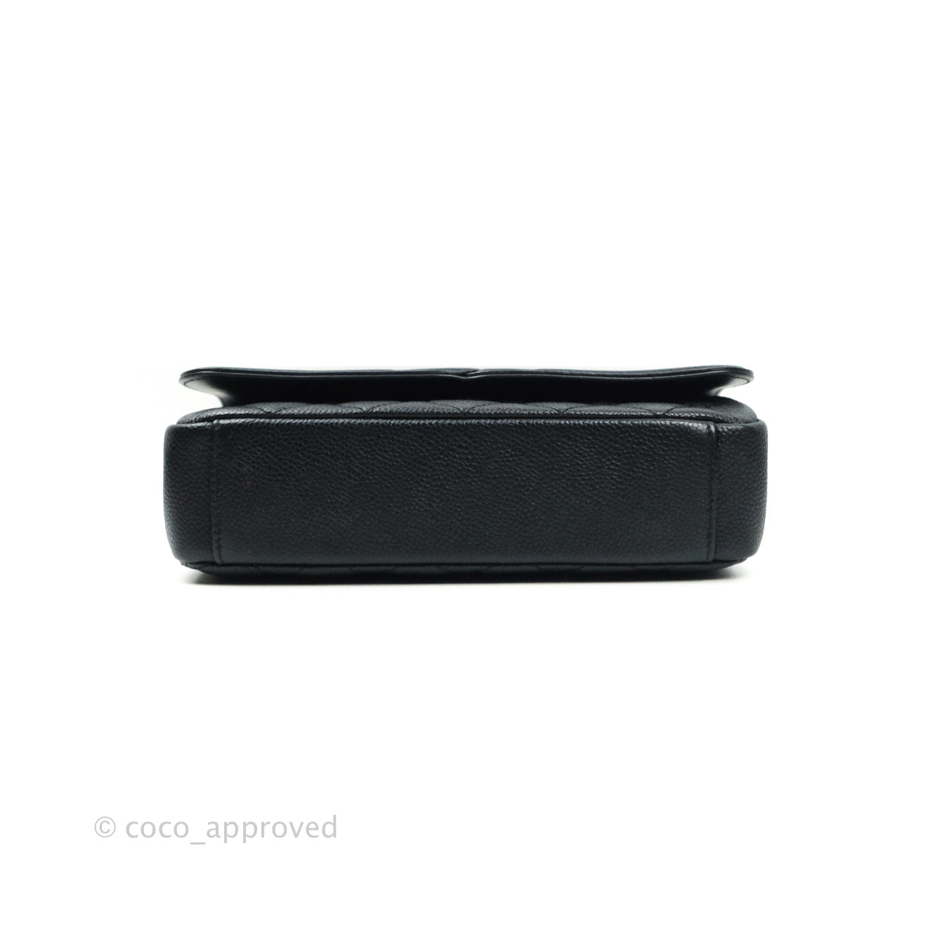Chanel Quilted Small CC Filigree Flap Black Caviar