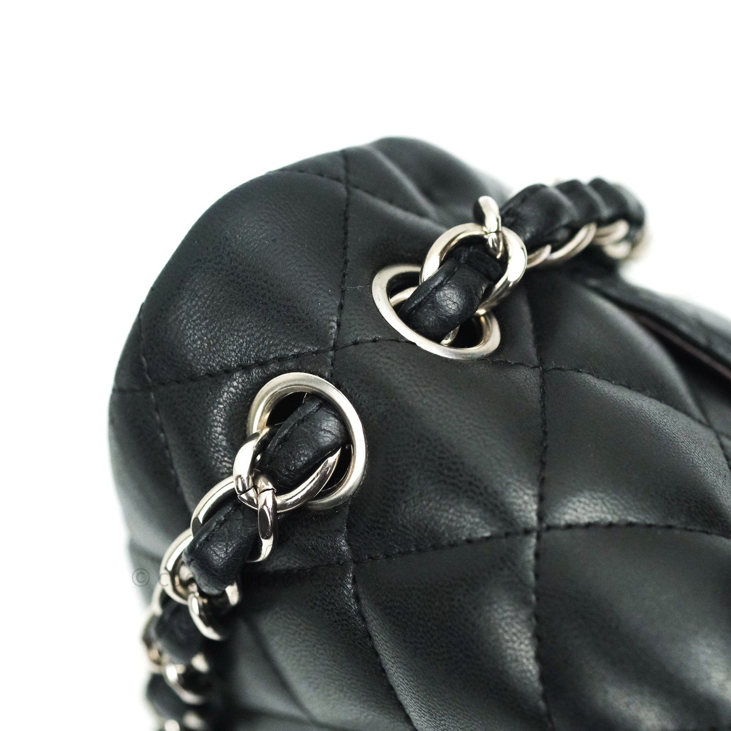 Chanel Jumbo Double Flap Black Lambskin Silver Hardware⁣⁣