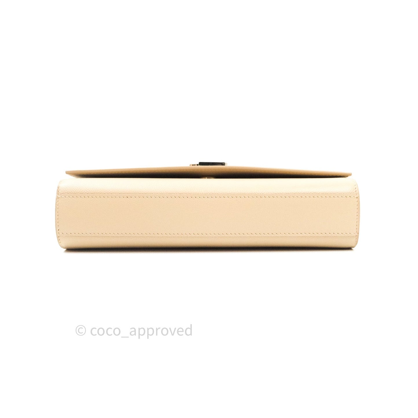 Saint Laurent Calfskin Medium Classic Monogram Kate Beige