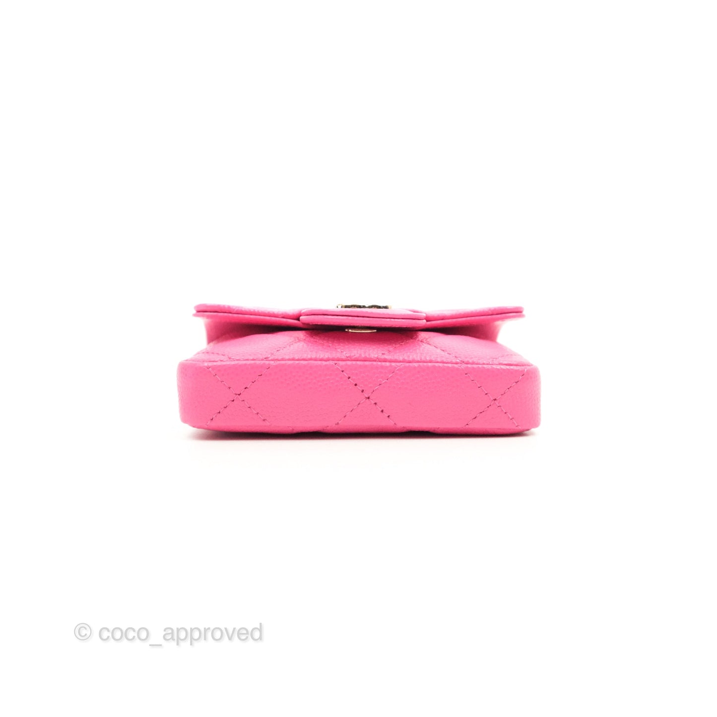 Chanel Classic Quilted Belt Bag Pink Caviar Gold Hardware