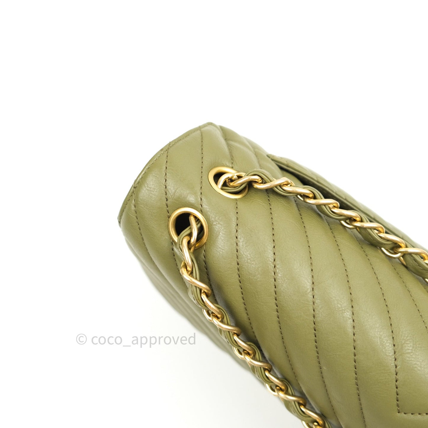 Chanel Jumbo Double Flap Khaki Calfskin Gold Hardware⁣⁣ 17C