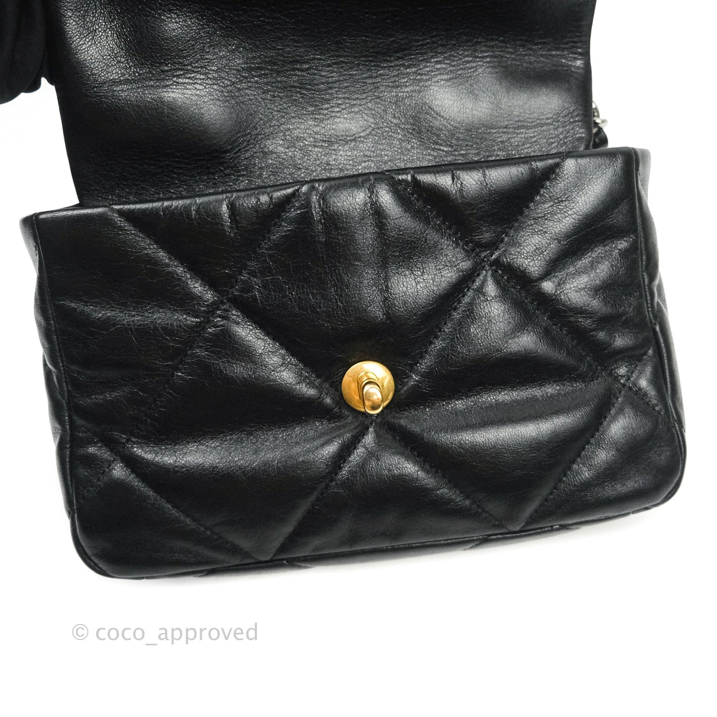 Chanel 19 Small Black Goatskin Mixed Hardware