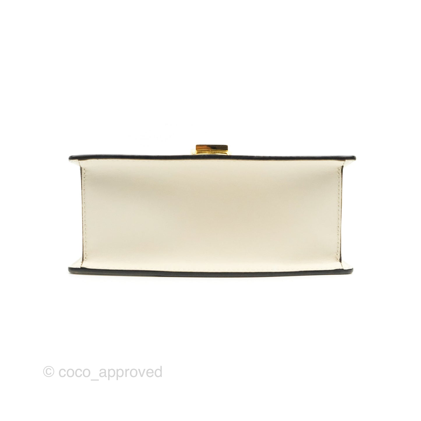 Gucci Mini Sylvie Top Handle White Calfskin Shoulder Bag⁣ ⁣⁣⁣⁣⁣⁣⁣⁣⁣⁣⁣⁣⁣⁣⁣⁣With Strap