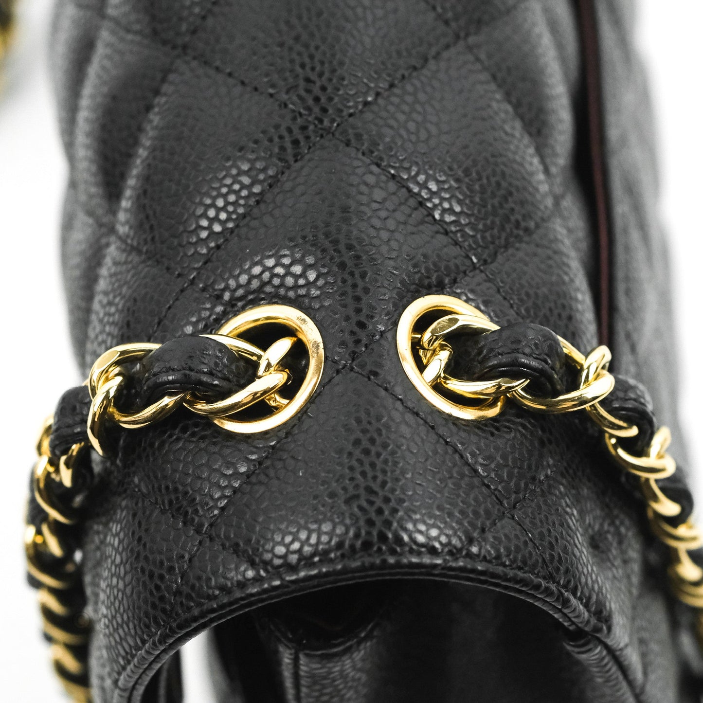 Chanel Jumbo Double Flap Black Caviar Gold Hardware⁣⁣