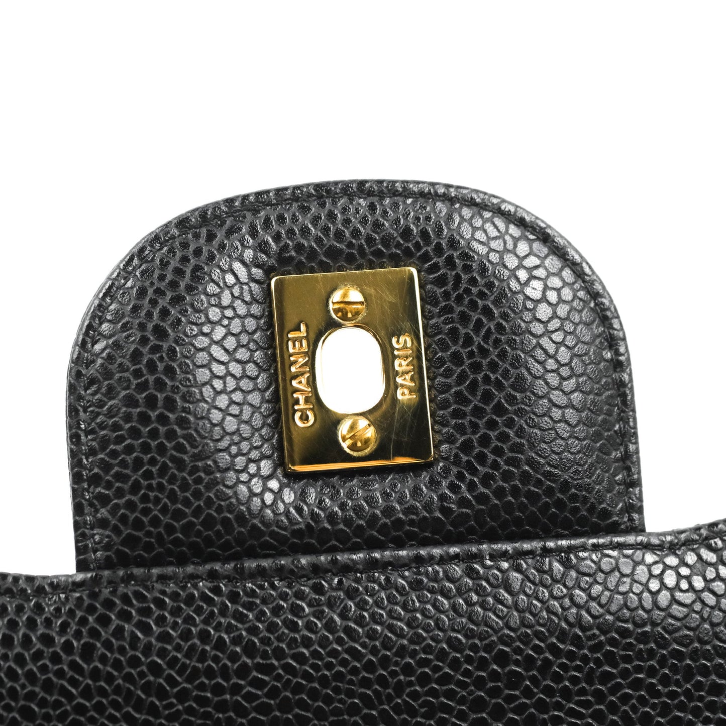 Chanel Jumbo Double Flap Black Caviar Gold Hardware⁣⁣